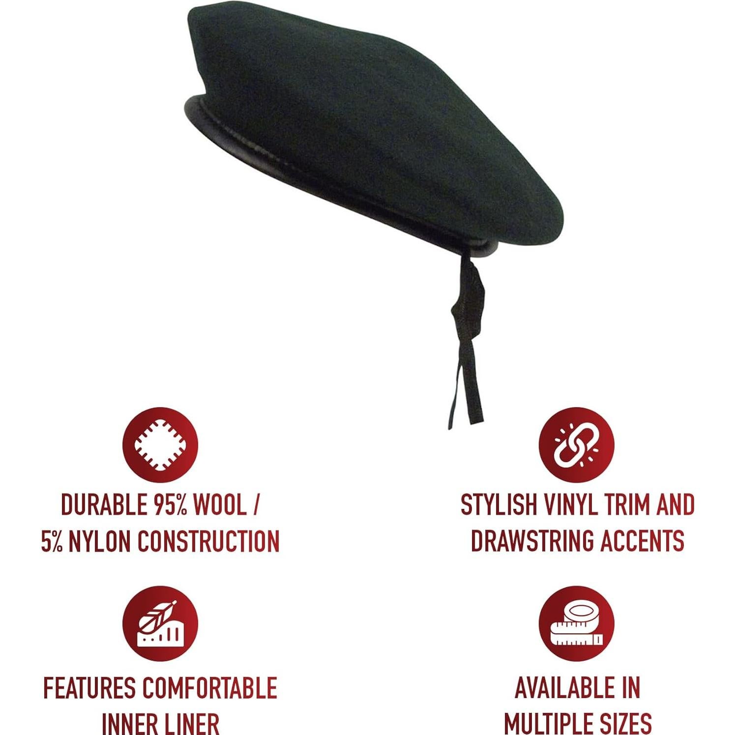 Boina de Lana Verde Monty Rothco - Hombre - Modelo 45991LRG