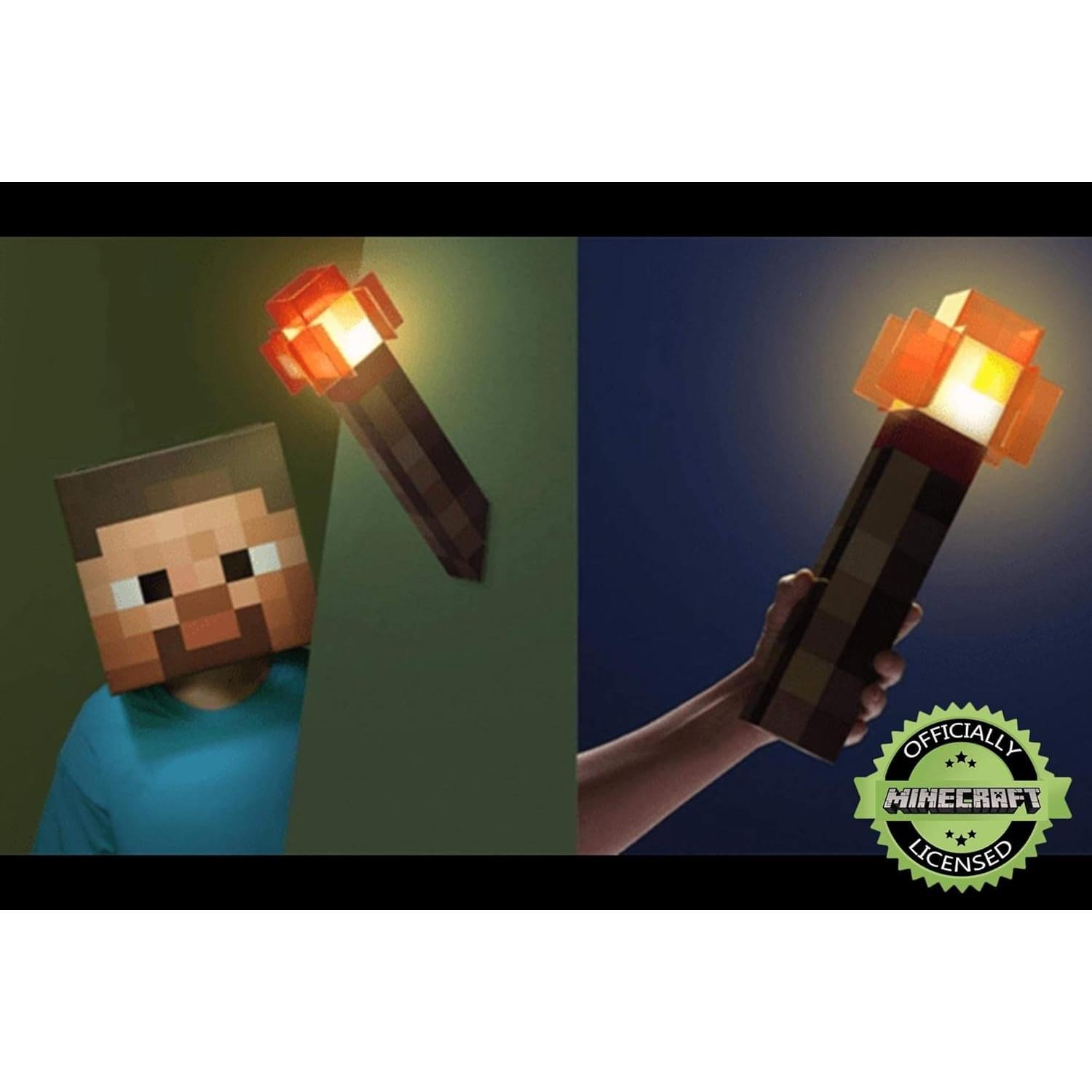 Lámpara LED Antorcha de Redstone Minecraft 34.3 cm Recargable