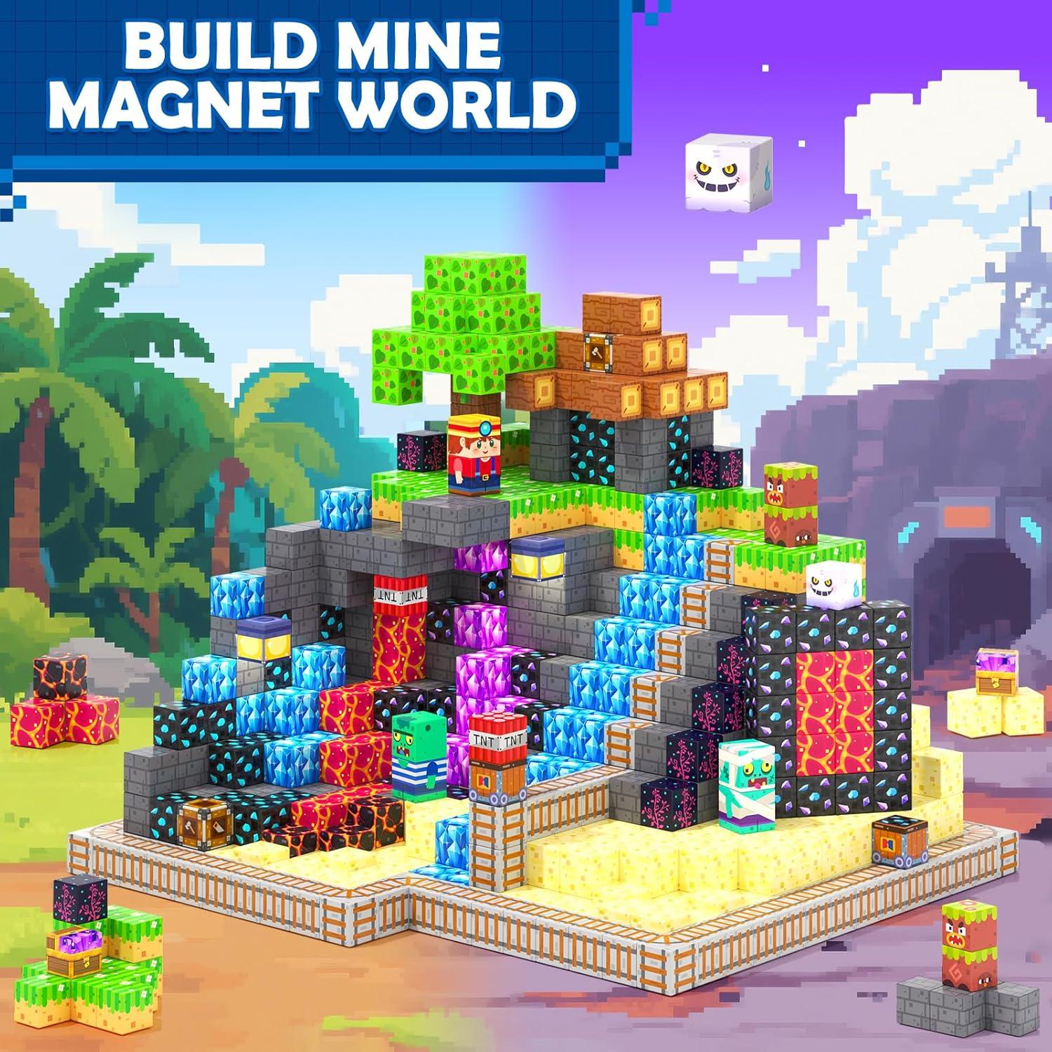 Bloques Magnéticos Coodoo 100 Piezas Juguete STEM 3+ Años