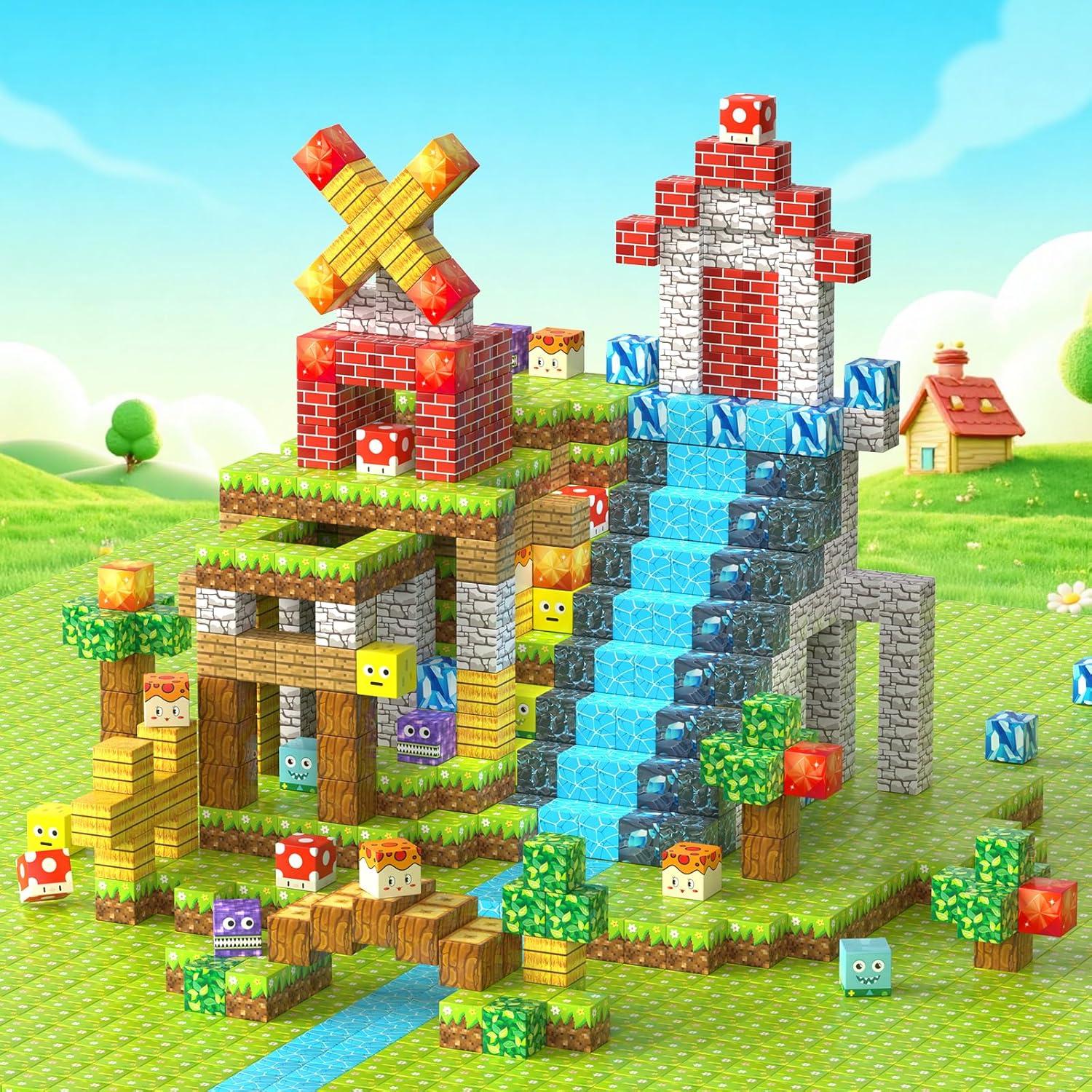 Set de 200 Bloques Magnéticos Xinzhoushihui - Juguetes Educativos para Niños 3+