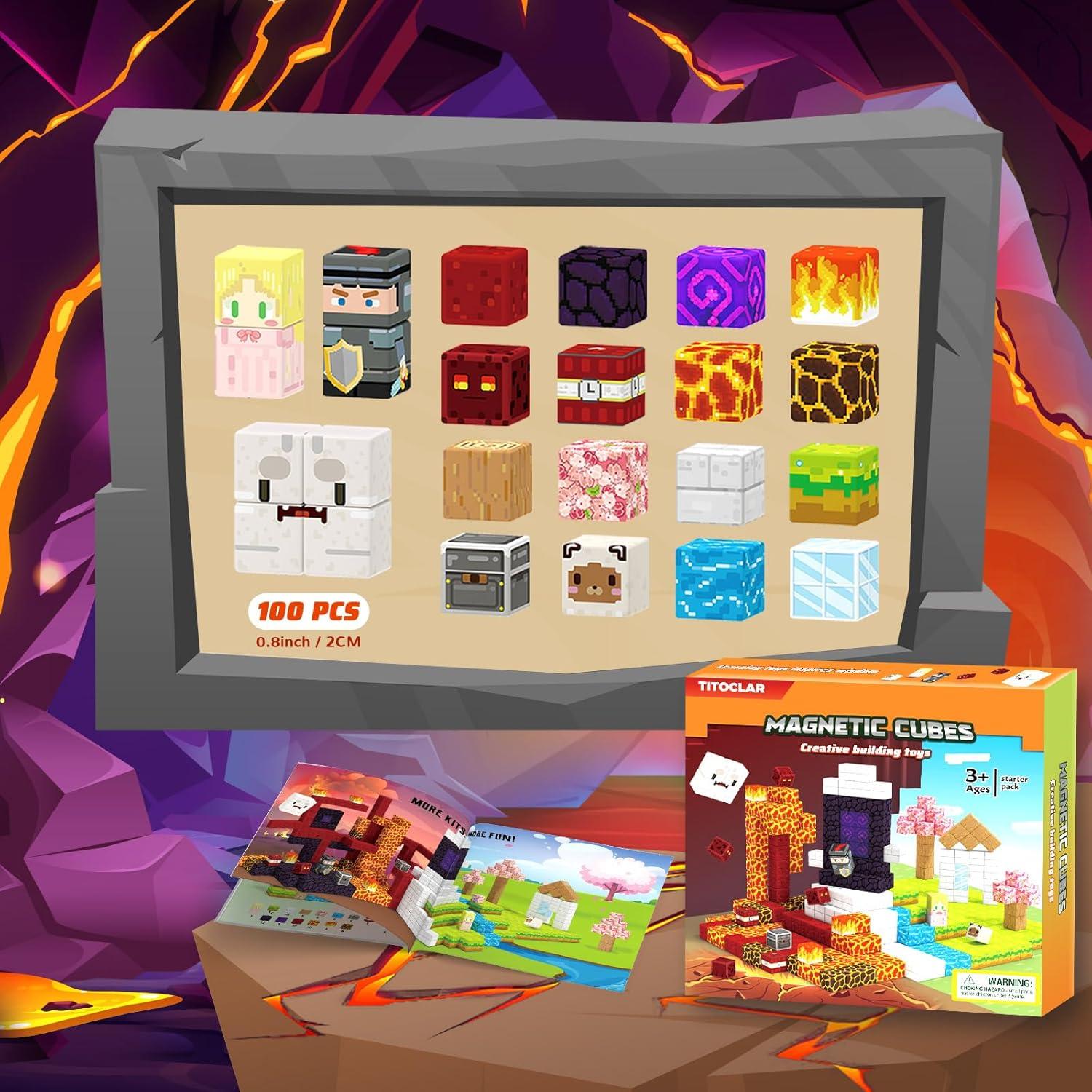 Bloques Magnéticos Titoclar 100 Piezas Juguetes Educativos