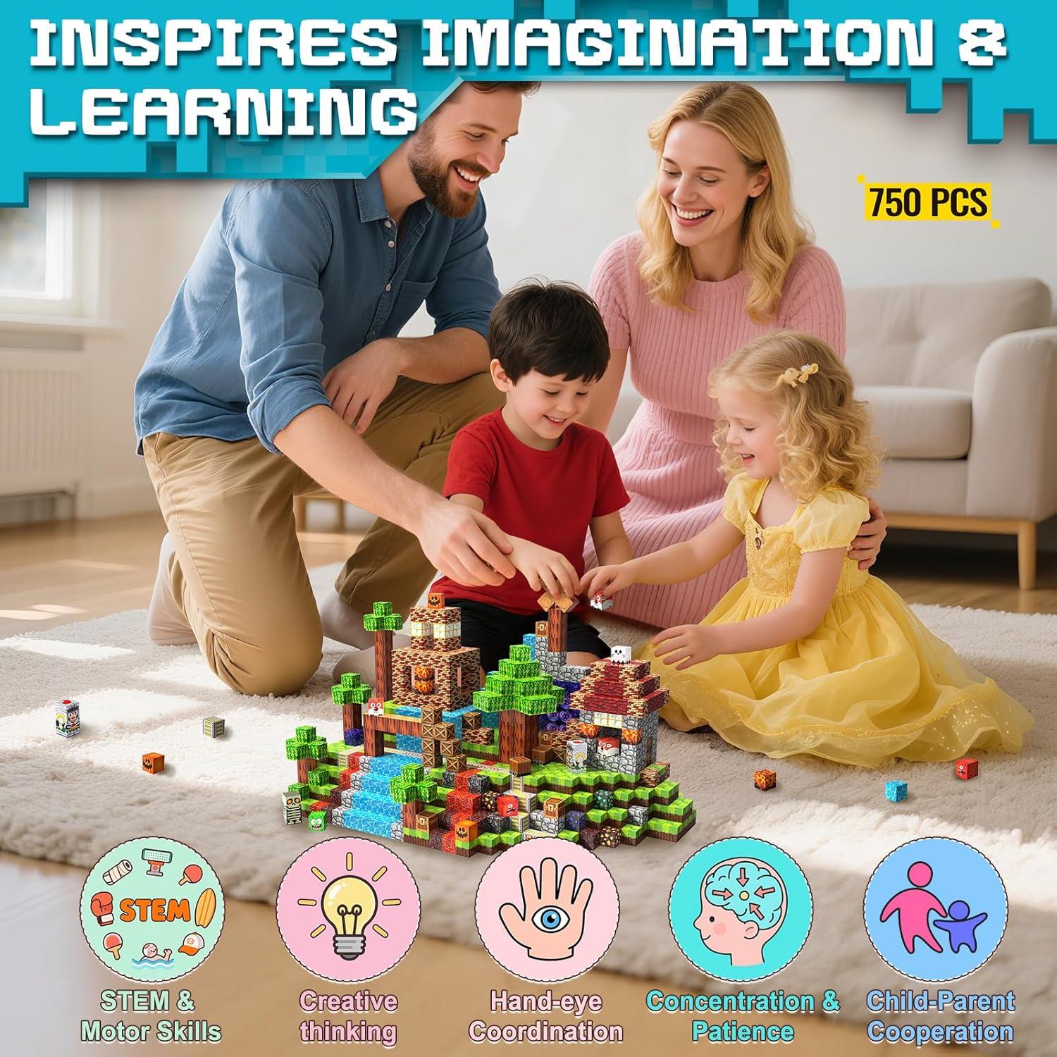 Bloques Magnéticos 150PCS - Juguete de Construcción STEM