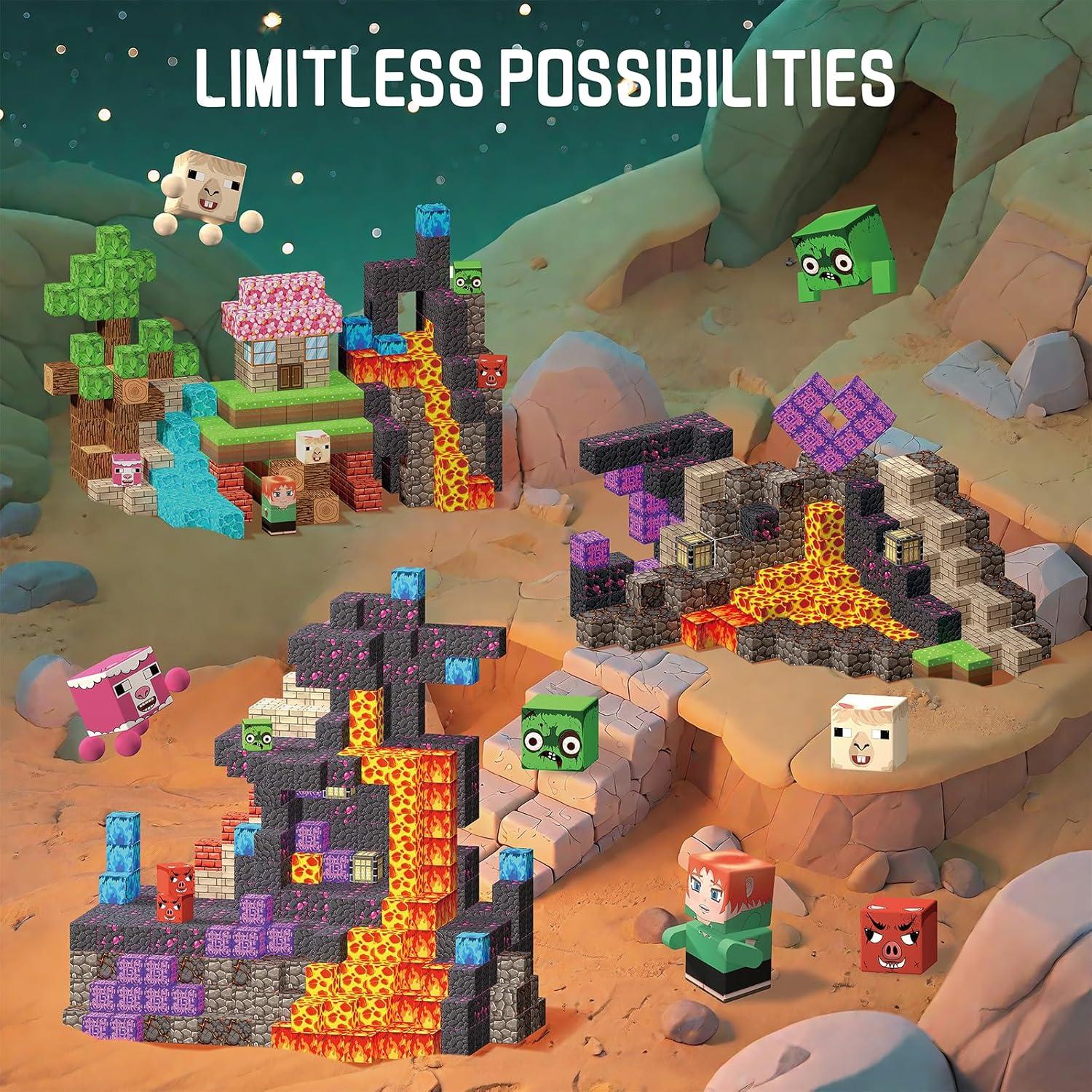 Bloques Magnéticos BrightBlox 120PCS Juguetes STEM 3-10 Años