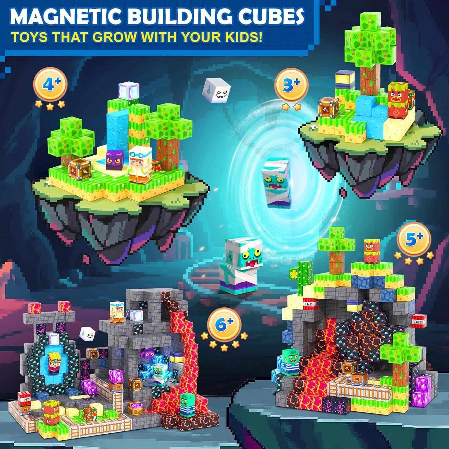 Coodoo Set de Bloques Magnéticos 150PCS para Niños 3+