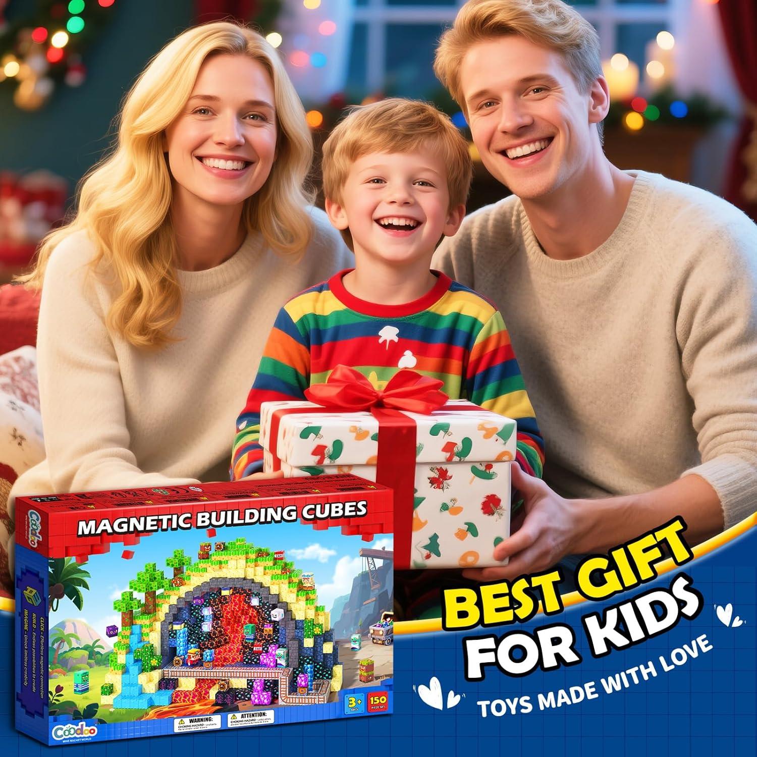 Coodoo Set de Bloques Magnéticos 150PCS para Niños 3+