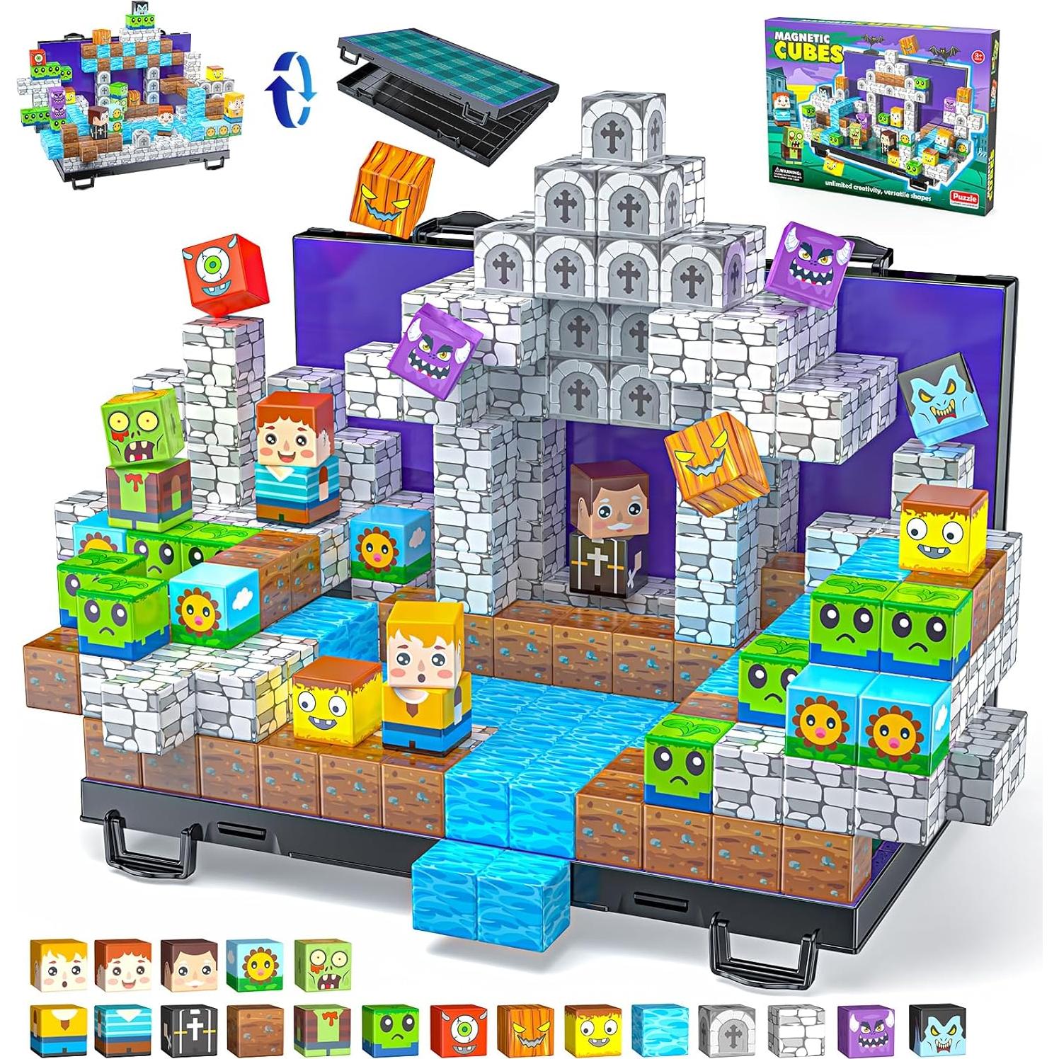 Bloques Magnéticos WXLBR 84 Piezas con Caja - Juguetes Montessori