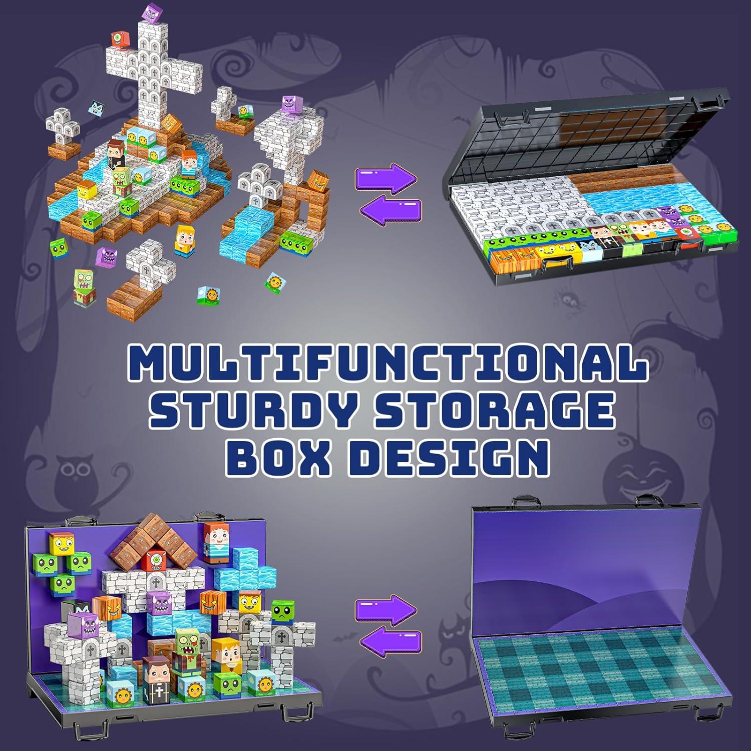 Bloques Magnéticos WXLBR 84 Piezas con Caja - Juguetes Montessori