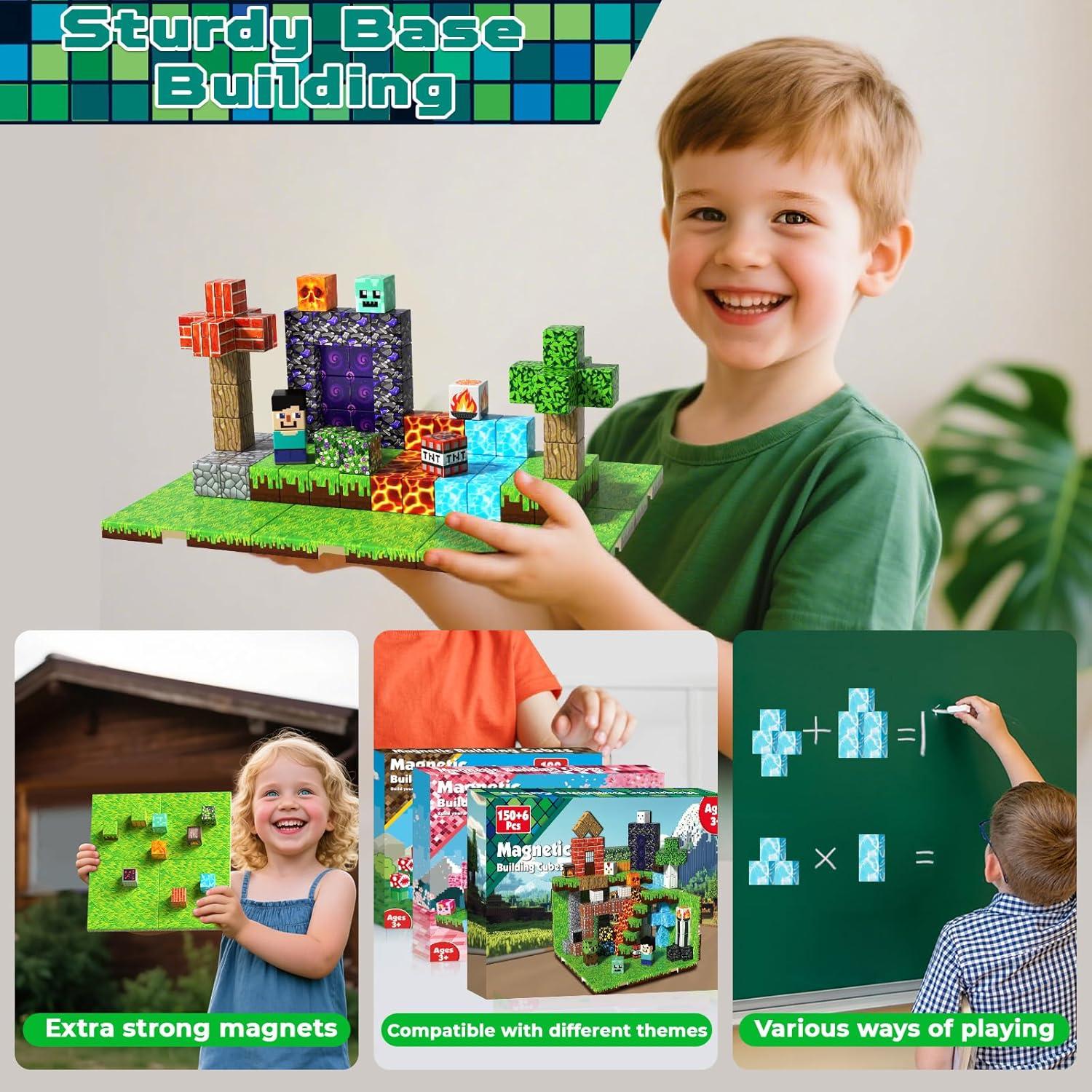 150 Piezas Bloques Magnéticos ToyUnited - Juguete Educativo STEM