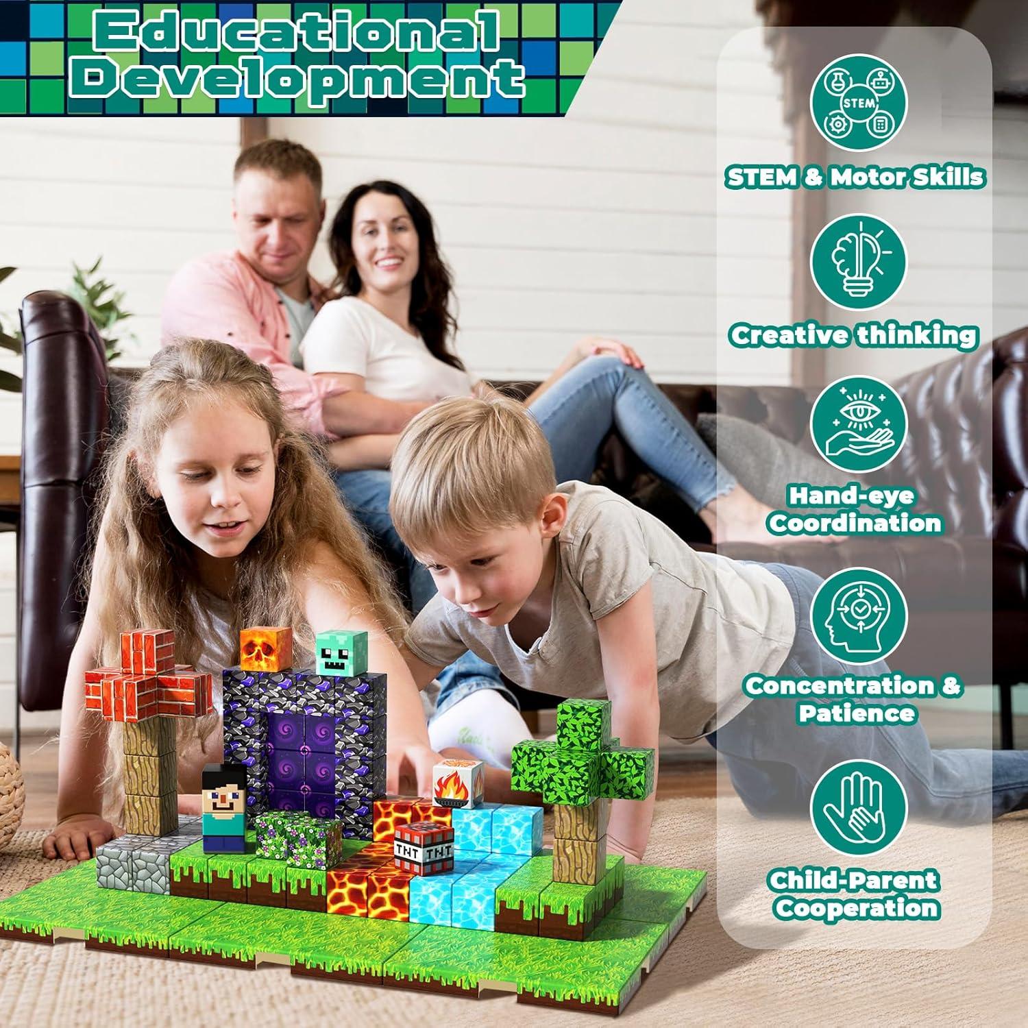 150 Piezas Bloques Magnéticos ToyUnited - Juguete Educativo STEM