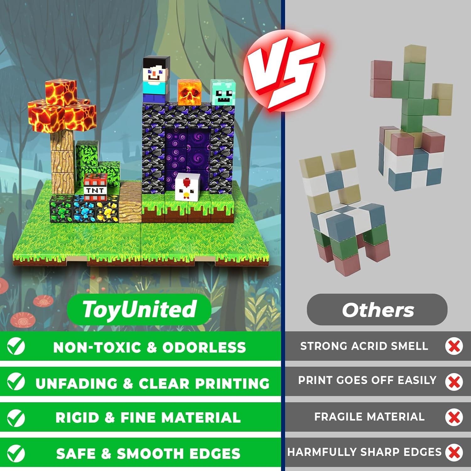 150 Piezas Bloques Magnéticos ToyUnited - Juguete Educativo STEM