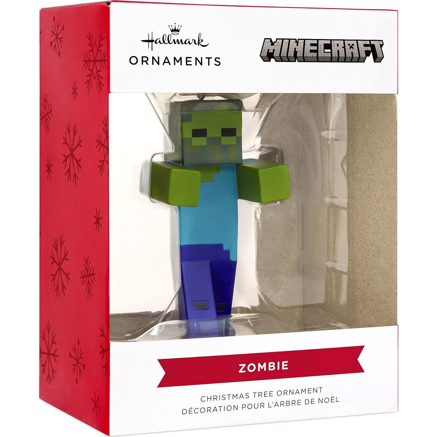 Adorno de Navidad Hallmark Minecraft Zombie 3.28 x 7.74 cm