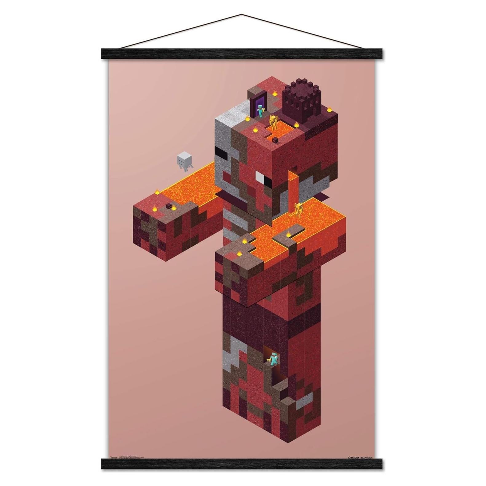 Póster enmarcado Trends International Minecraft Pigman 56.5x86.4cm
