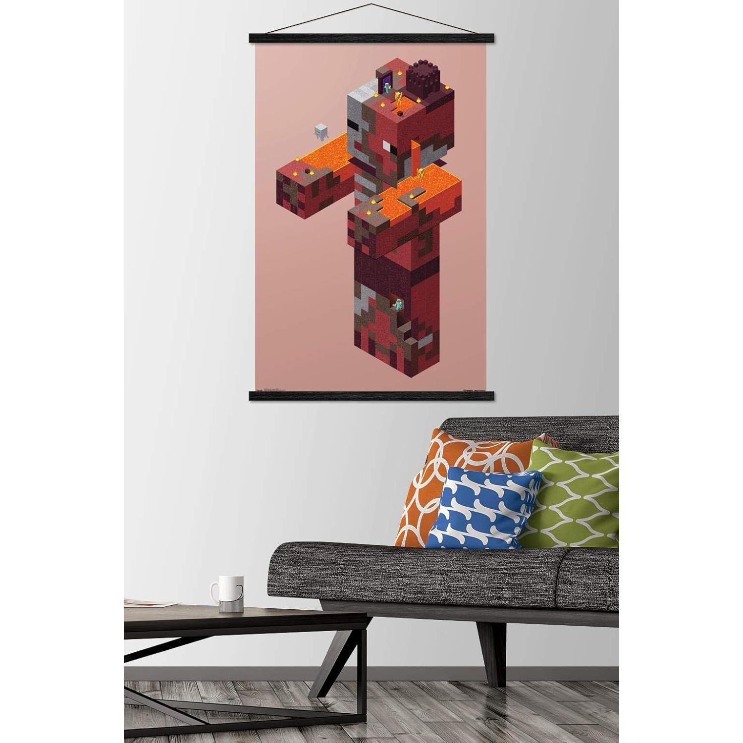 Póster enmarcado Trends International Minecraft Pigman 56.5x86.4cm