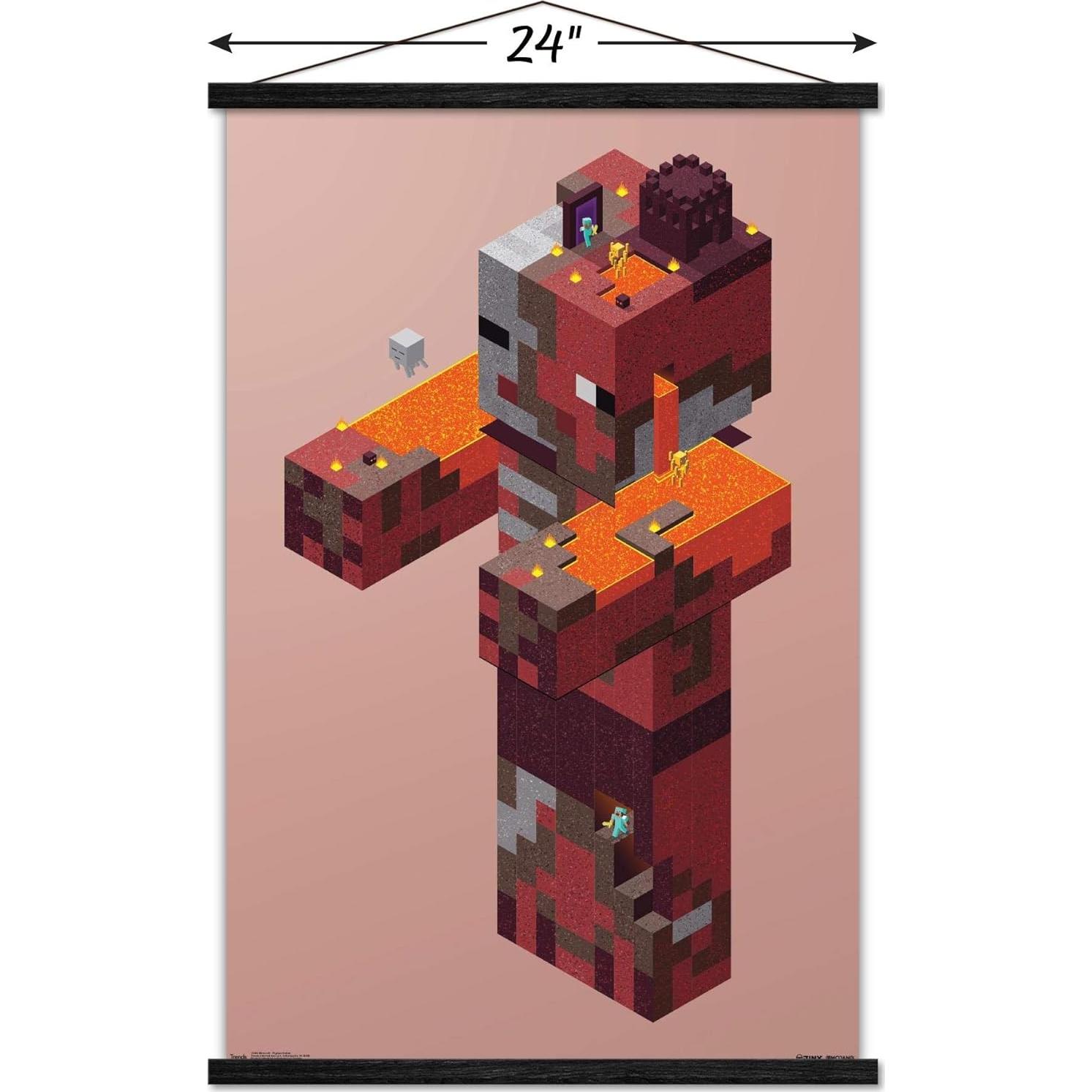 Póster enmarcado Trends International Minecraft Pigman 56.5x86.4cm