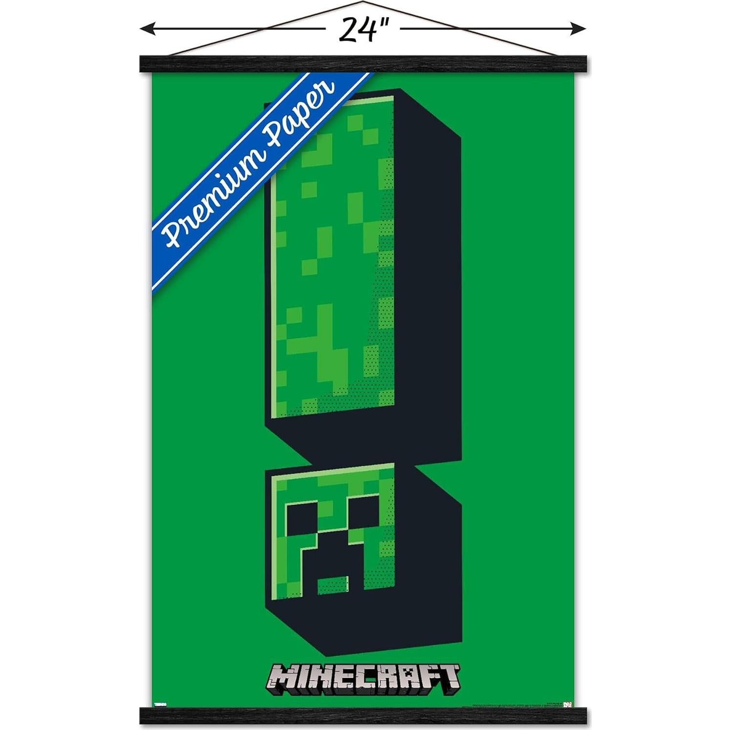 Póster de Pared Trends International Minecraft Creeper 86.4x56.7cm