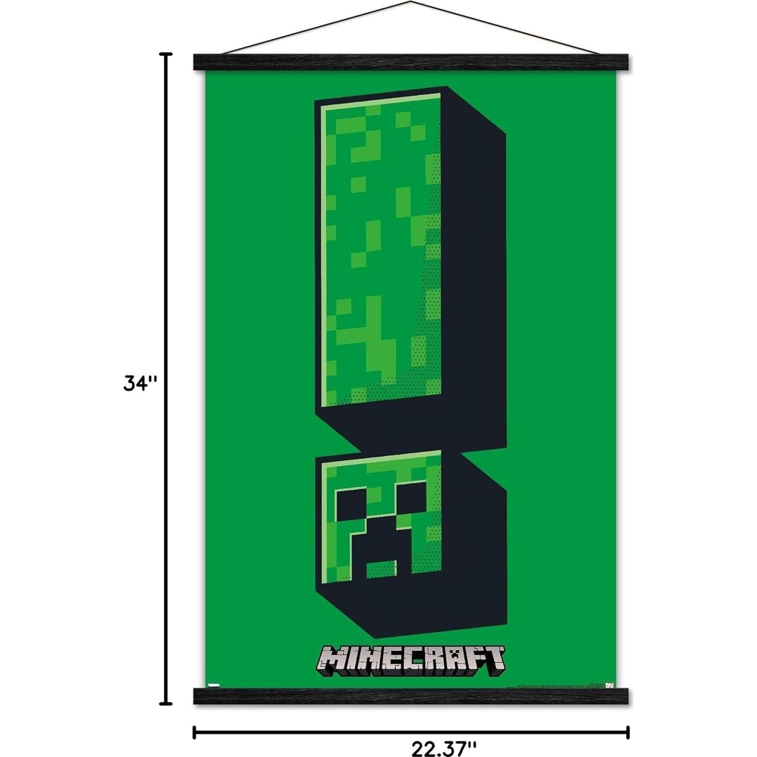 Póster de Pared Trends International Minecraft Creeper 86.4x56.7cm
