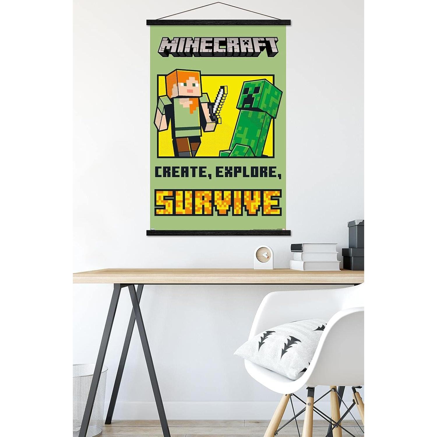 Póster de Pared Trends International Minecraft 86.4x56.7cm