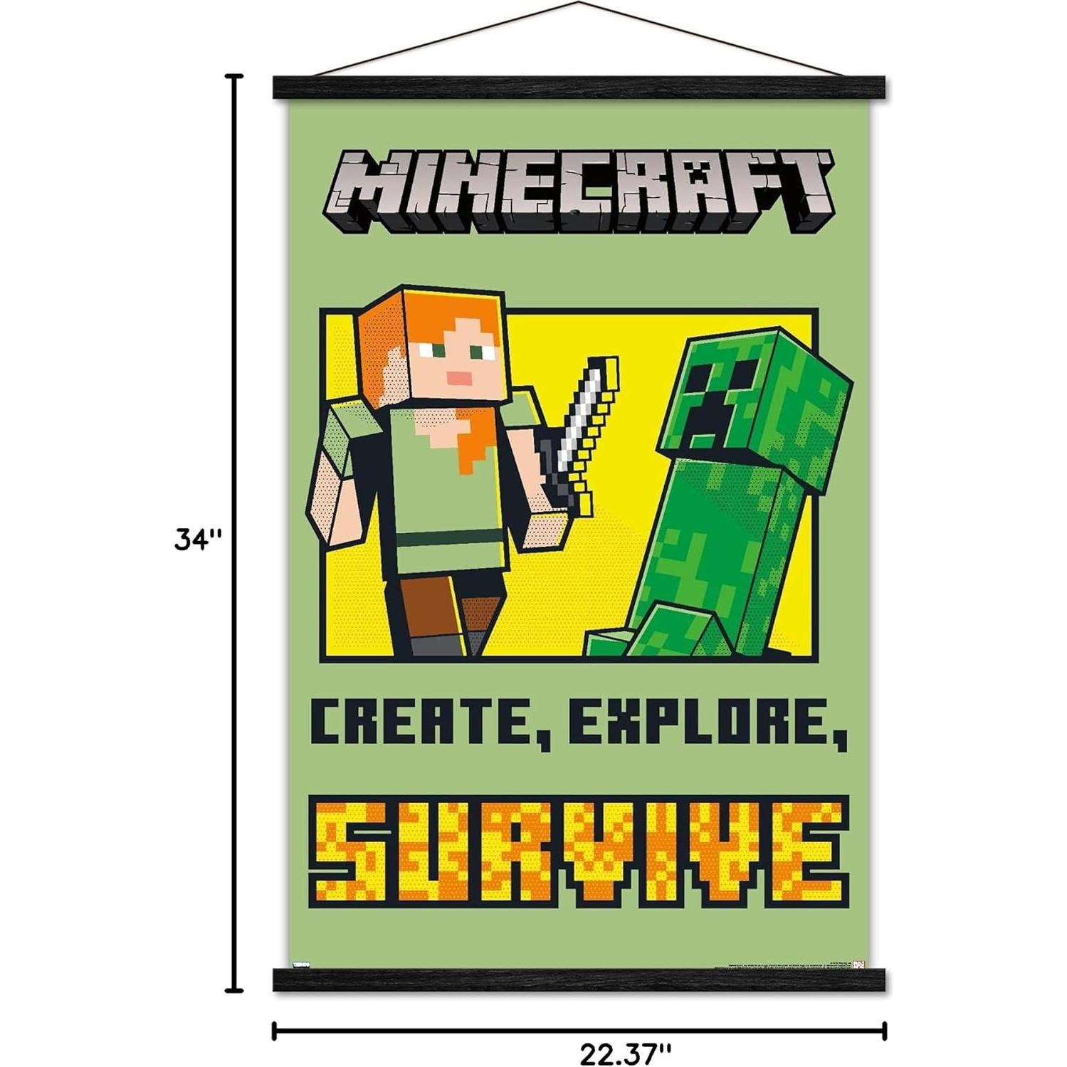 Póster de Pared Trends International Minecraft 86.4x56.7cm