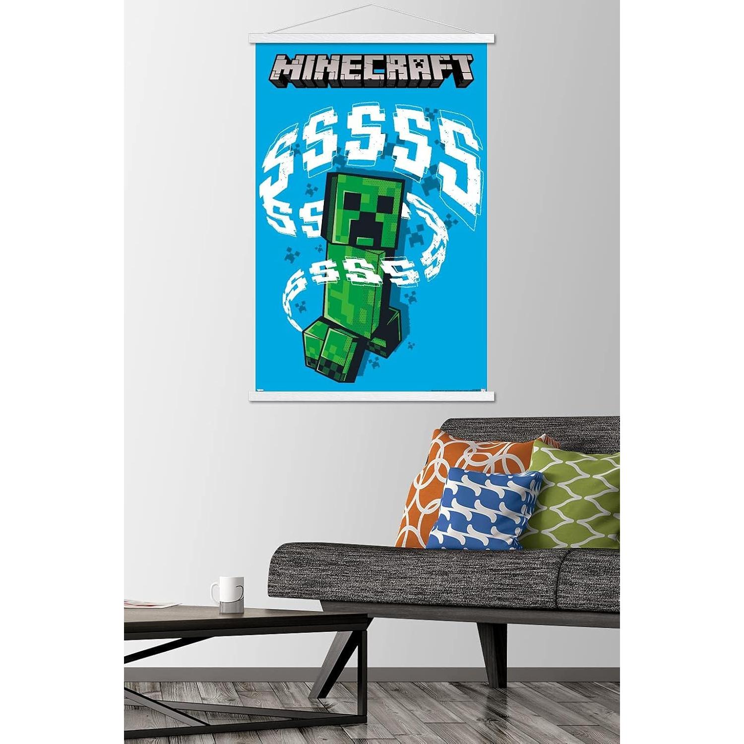 Póster de pared Trends International Minecraft Creeper 86x56 cm