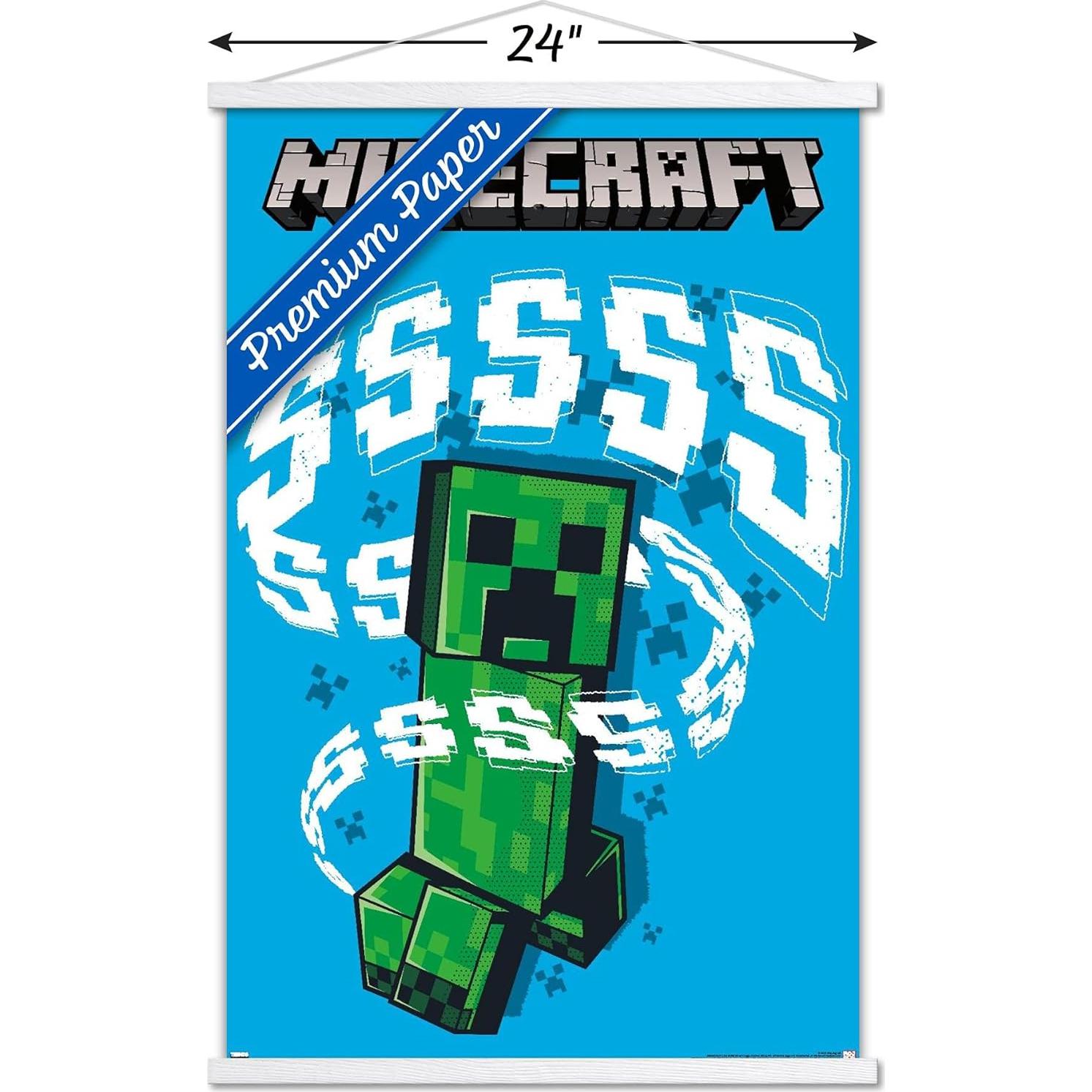Póster de pared Trends International Minecraft Creeper 86x56 cm