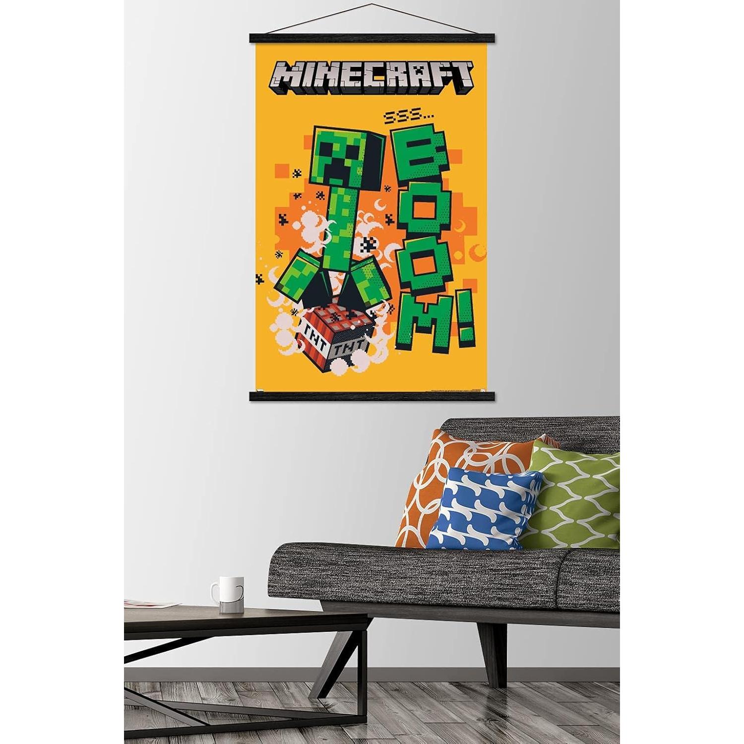 Póster de Pared Trends International Minecraft Creeper 86.4x56.8cm
