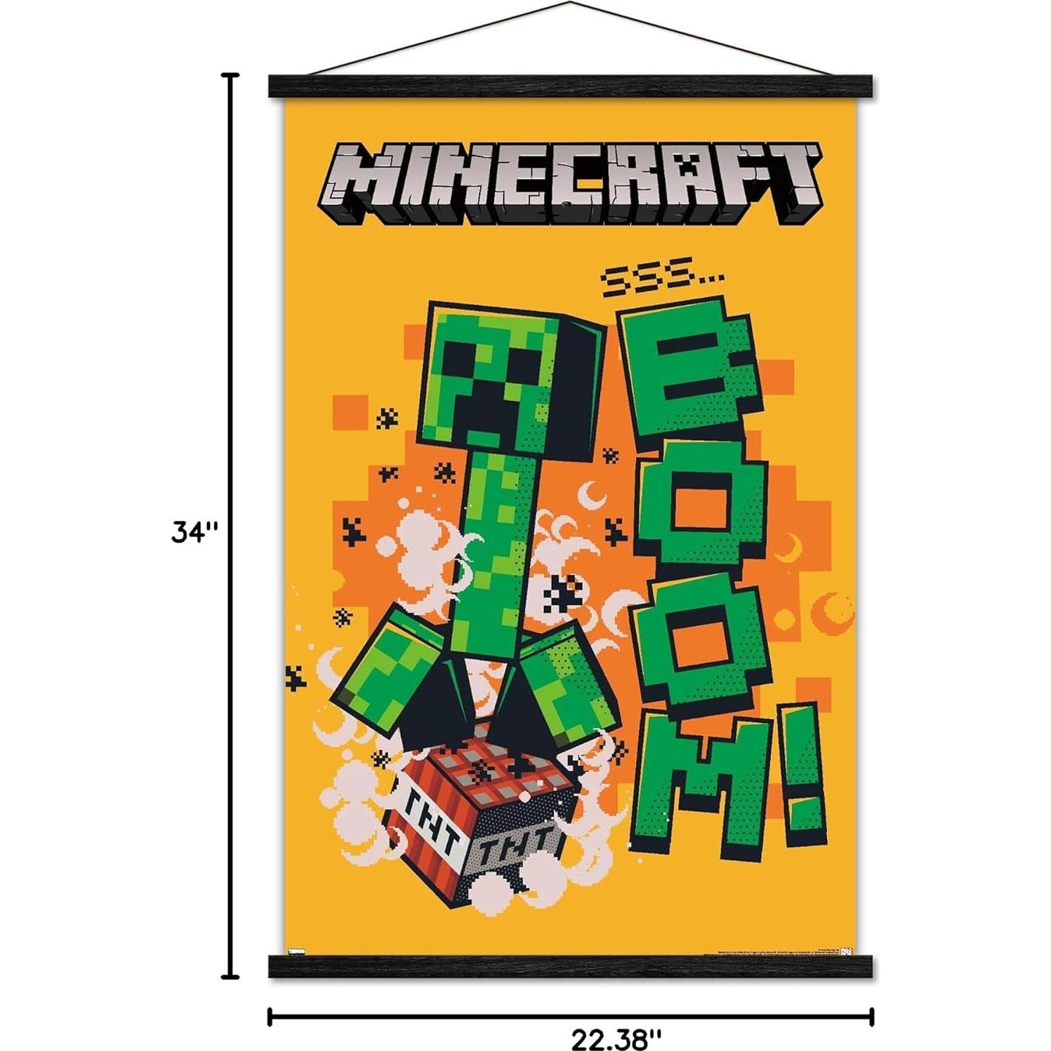 Póster de Pared Trends International Minecraft Creeper 86.4x56.8cm