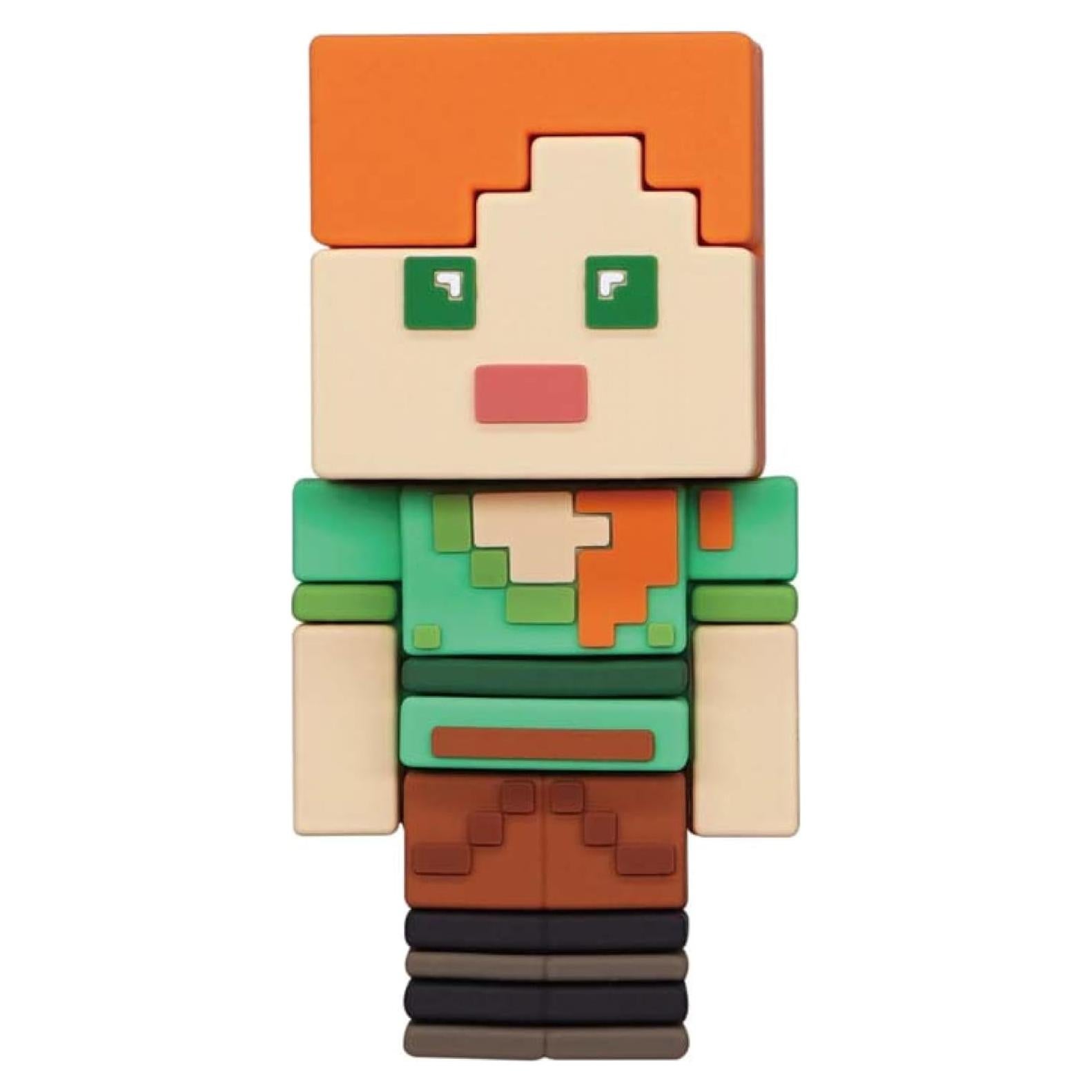 Imán de Espuma 3D Minecraft Alex - Monogram, 7.62 cm, Multicolor