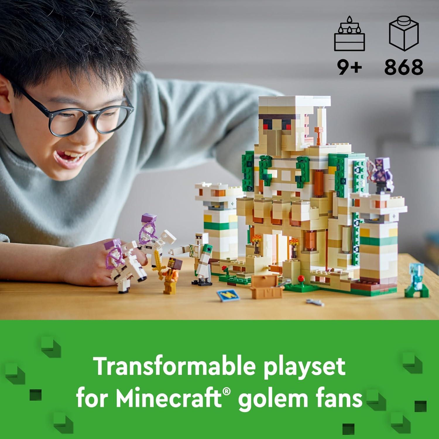 LEGO Minecraft Fortaleza del Golem de Hierro 21250 - 868 Piezas