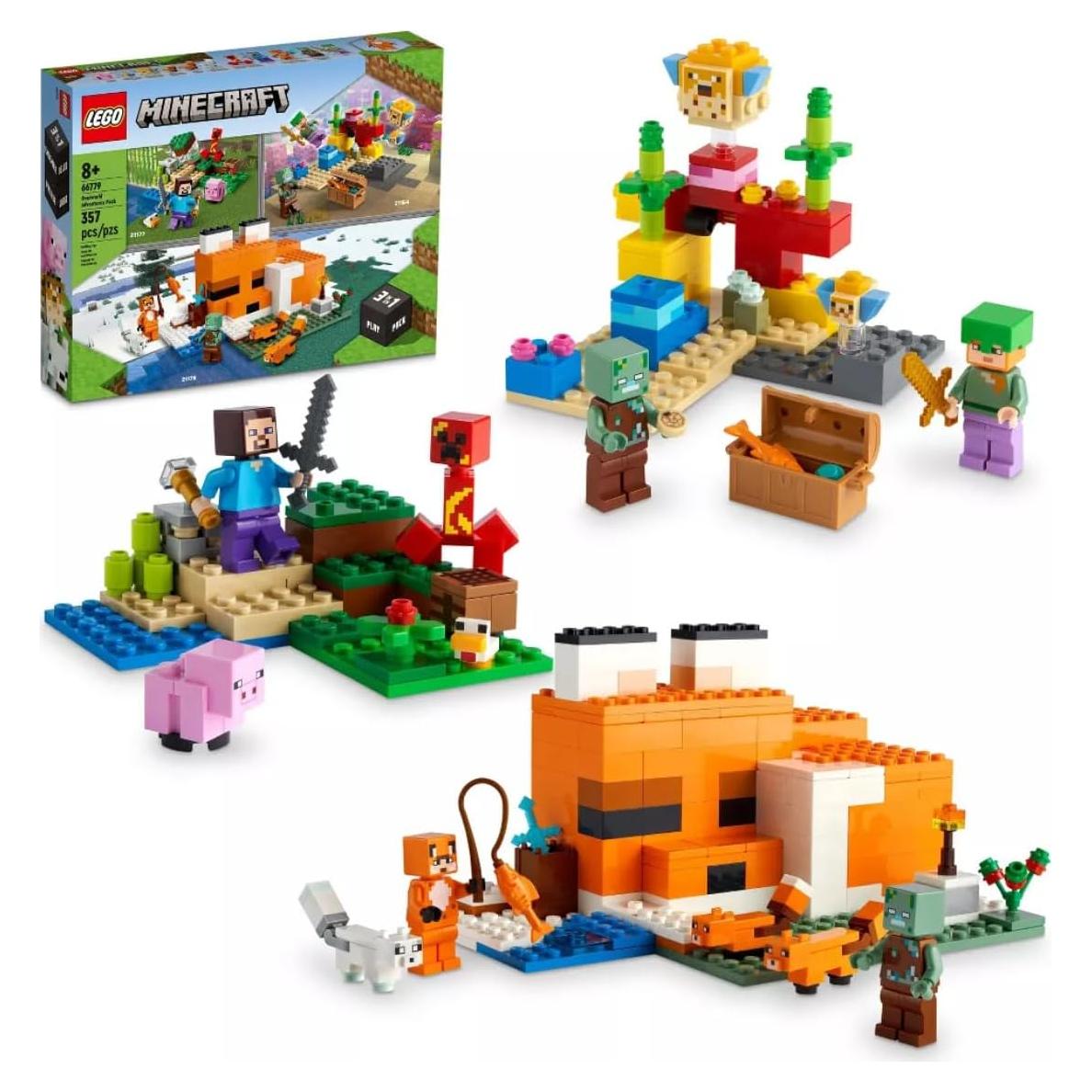 LEGO Minecraft Aventuras en el Mundo Superior 3 en 1 66779