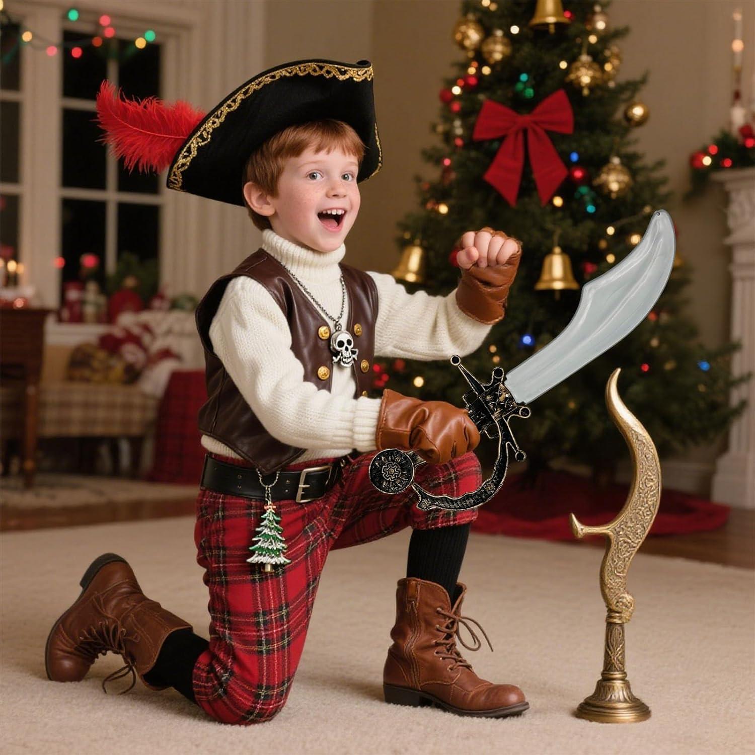 Conjunto 8 Espadas Pirata de Plástico para Niños - 34 cm