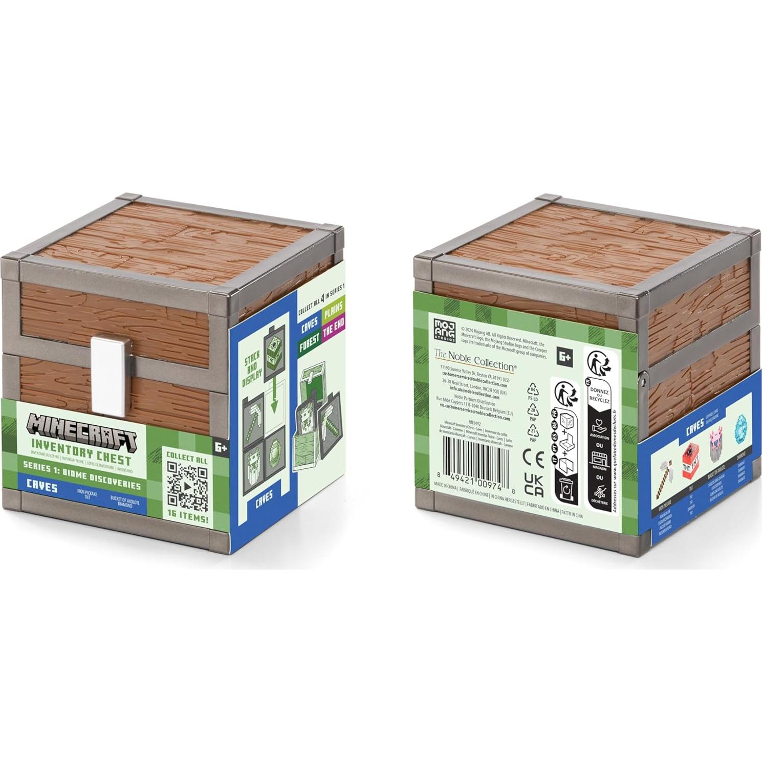 Cofre de Inventario Minecraft - La Colección Noble - 10.2 cm