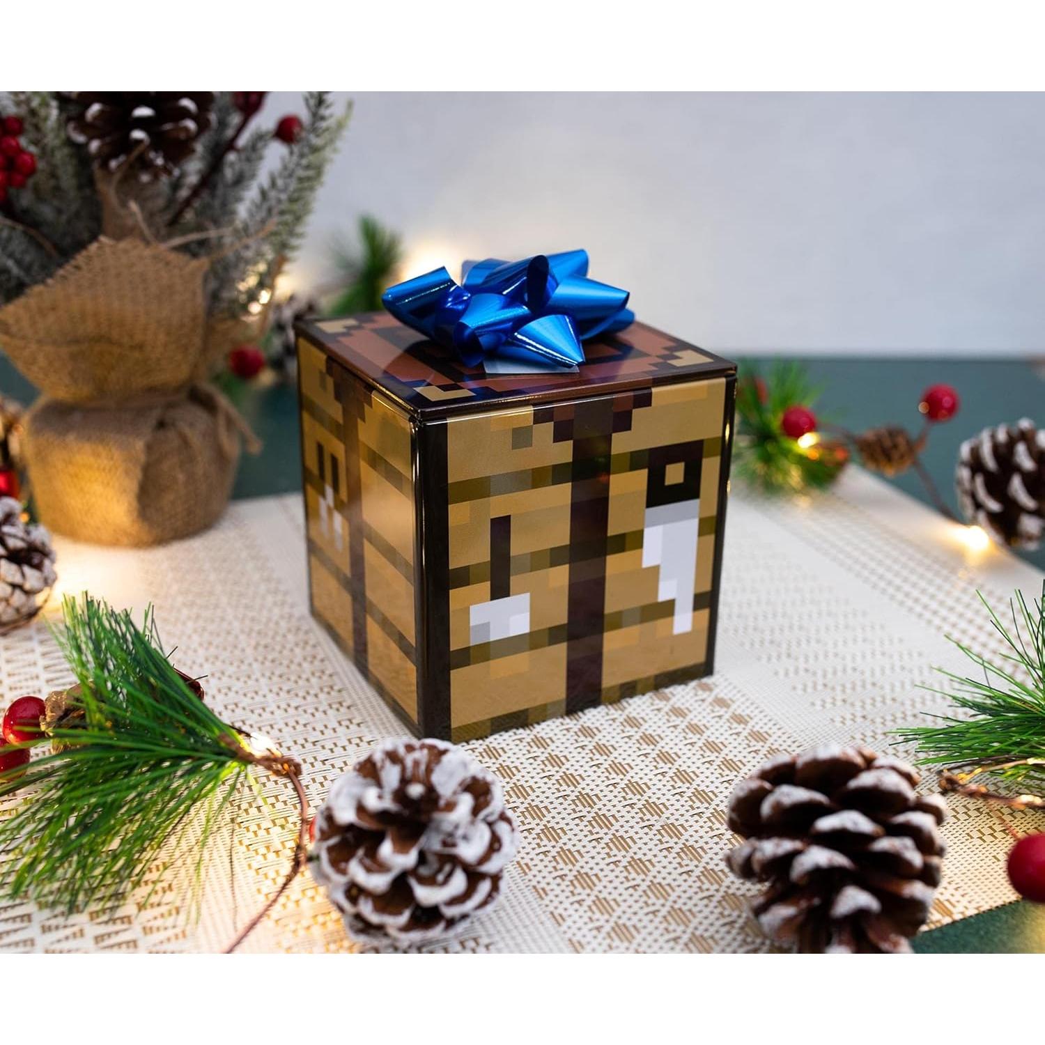 Caja de Almacenamiento Minecraft 10.16 cm Cuadrada Metal