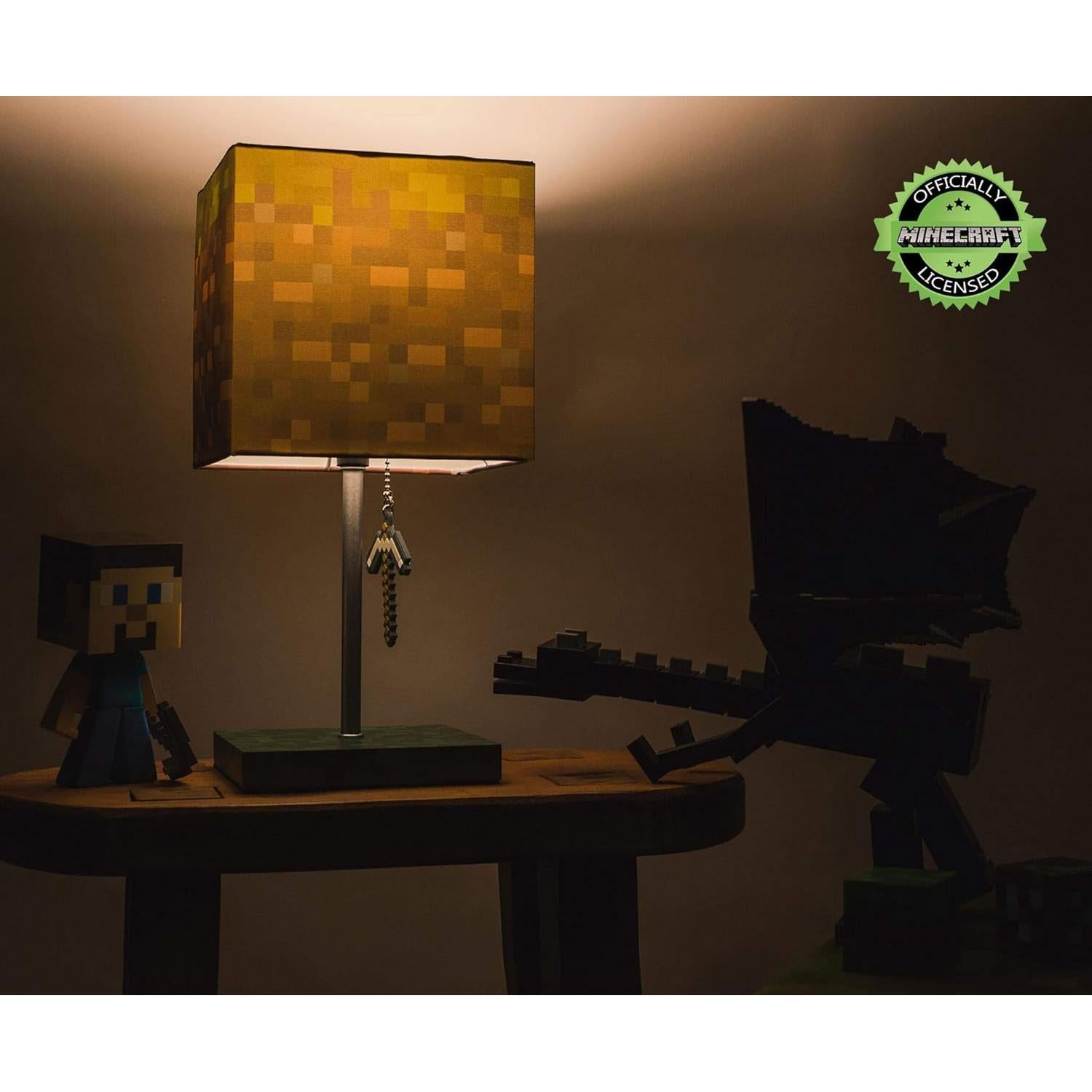 Lámpara de Escritorio LED Ukonic Minecraft Bloque de Hierba 35.56cm