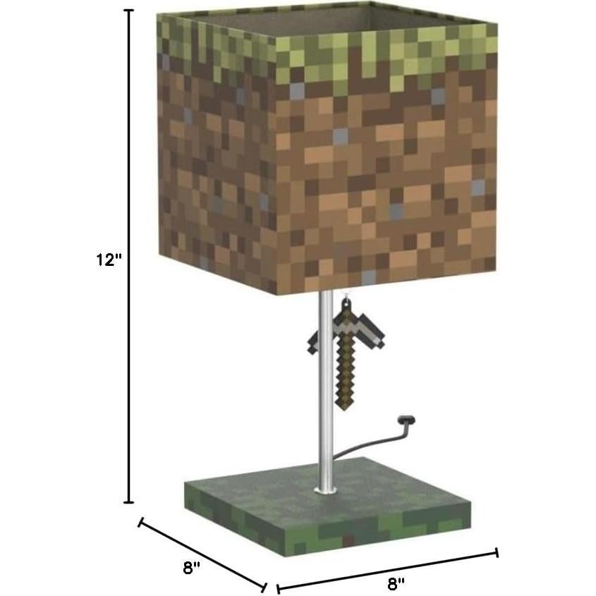 Lámpara de Escritorio LED Ukonic Minecraft Bloque de Hierba 35.56cm