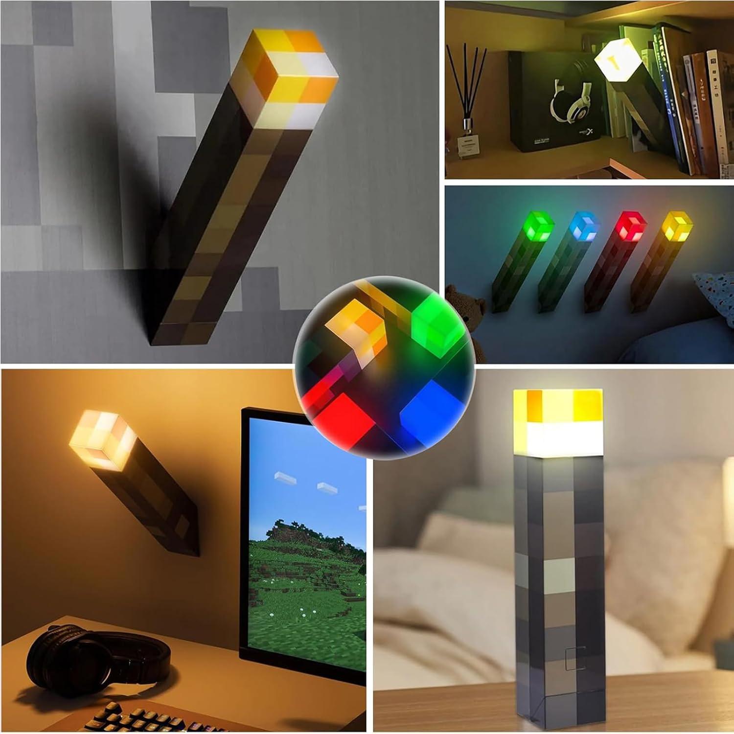 Luz nocturna LED recargable USB Rehenbsem 28cm 4 colores
