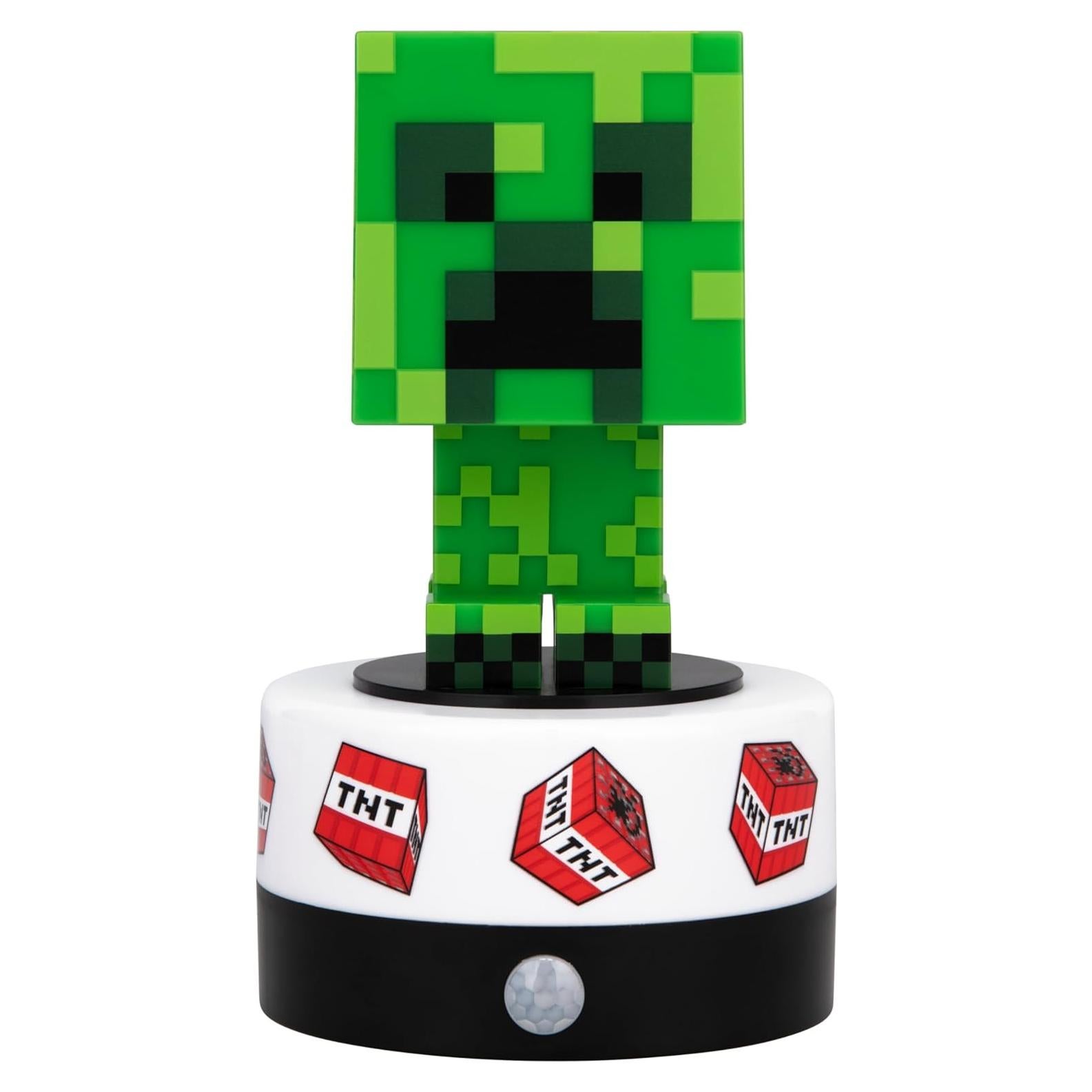Lámpara LED Paladone Minecraft Creeper con Sensor de Movimiento
