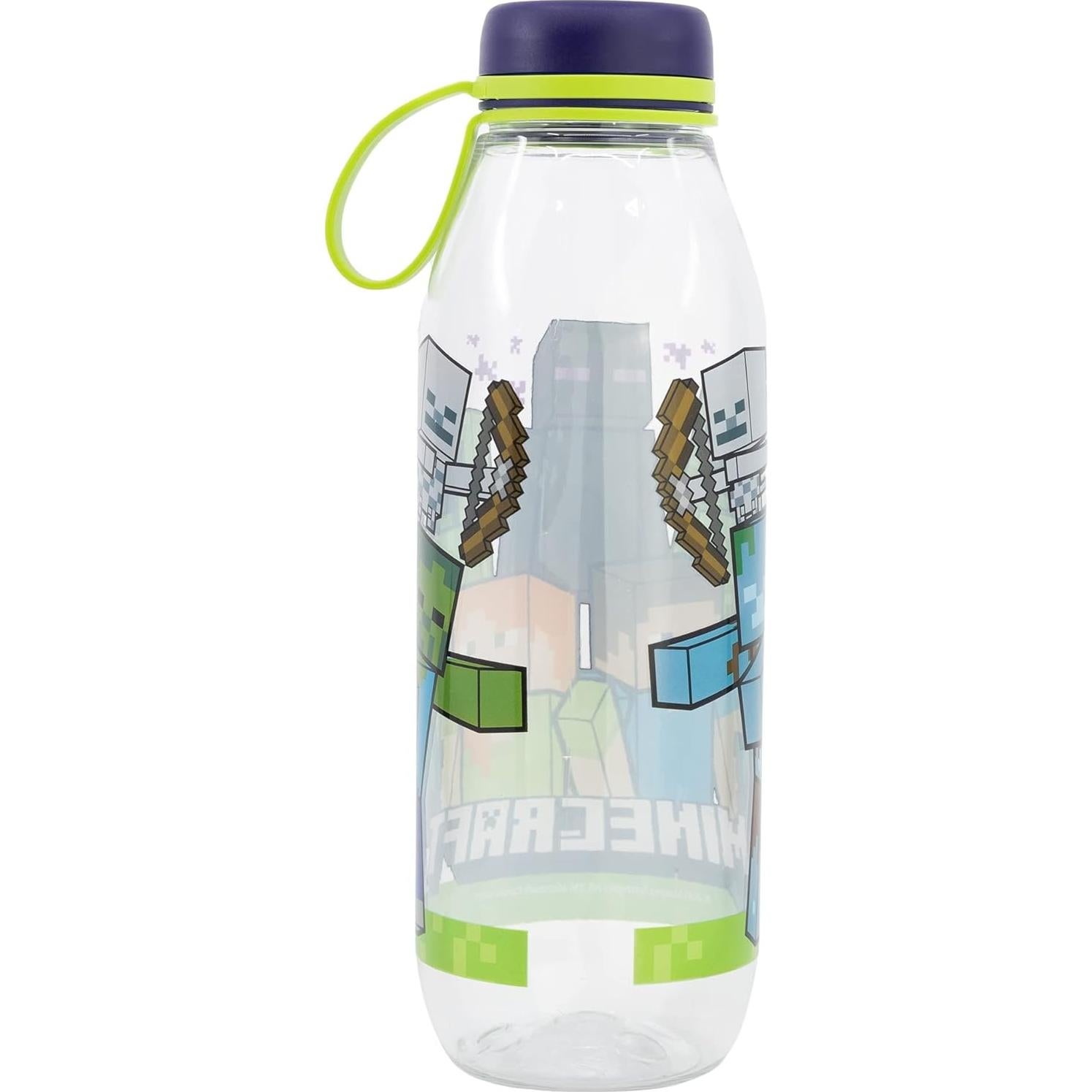 Botella de Agua Stor Minecraft 650ml Reutilizable BPA Libre