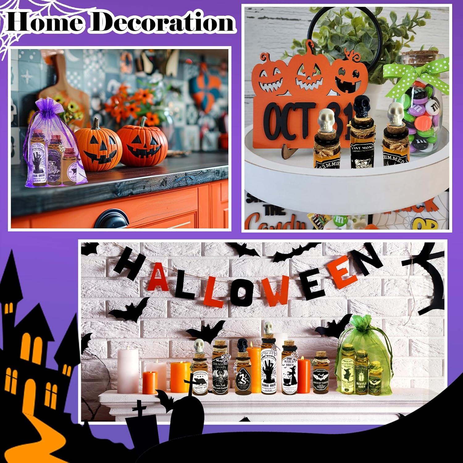 Kit de Manualidades Ainswei 124 Pcs Botellas de Poción Halloween