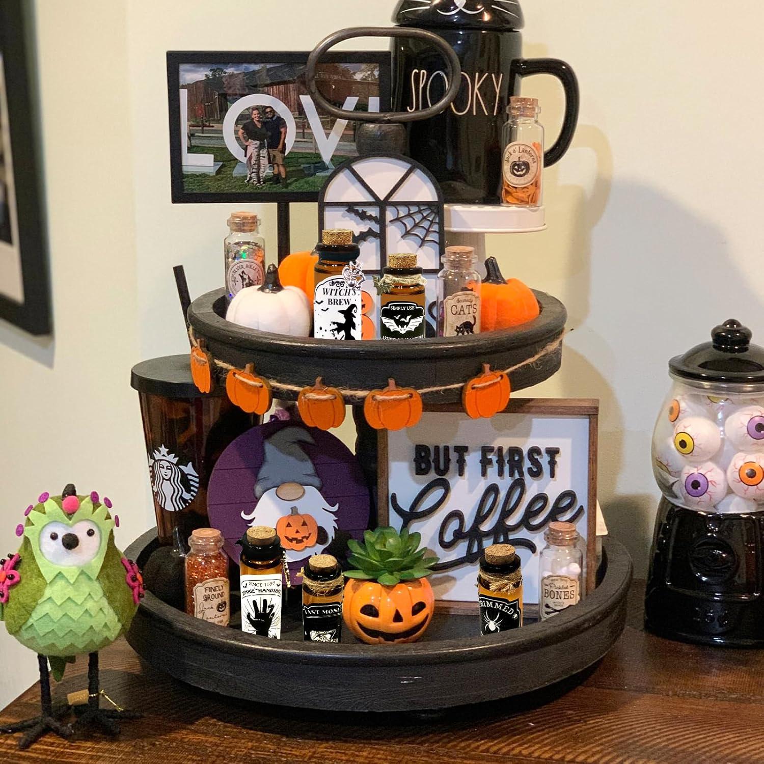 Kit de Manualidades Ainswei 124 Pcs Botellas de Poción Halloween