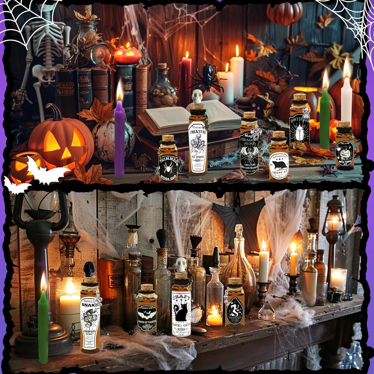 Kit de Manualidades Ainswei 124 Pcs Botellas de Poción Halloween
