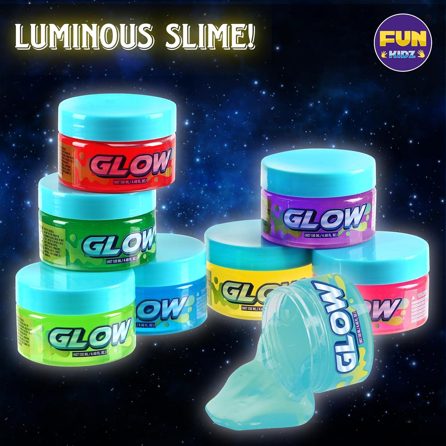 Kit de Slime Brillante FunKidz 1.035 L 4 Colores Neón