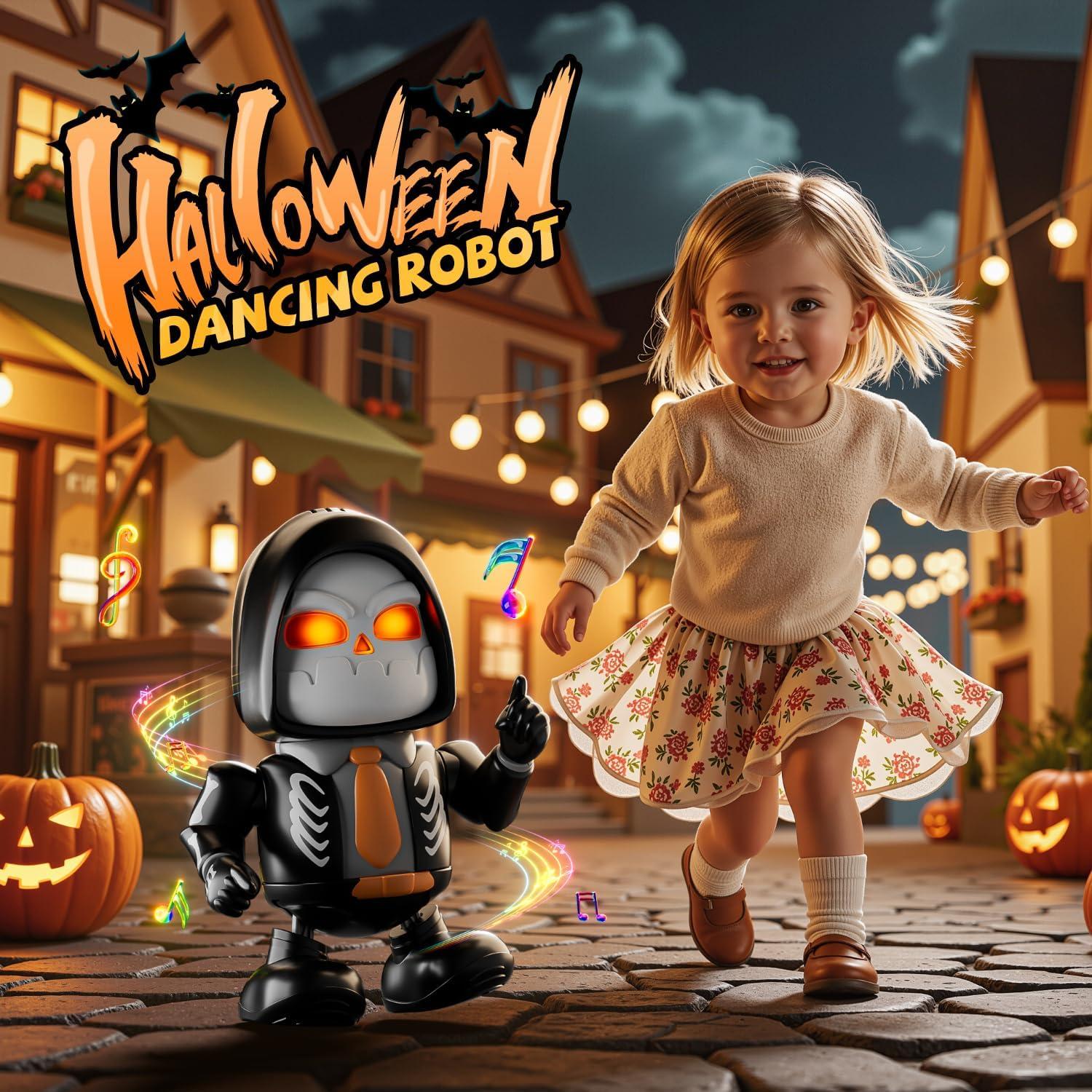 Robot Esqueleto de Halloween MOBI ONE para Niños 3+ Años