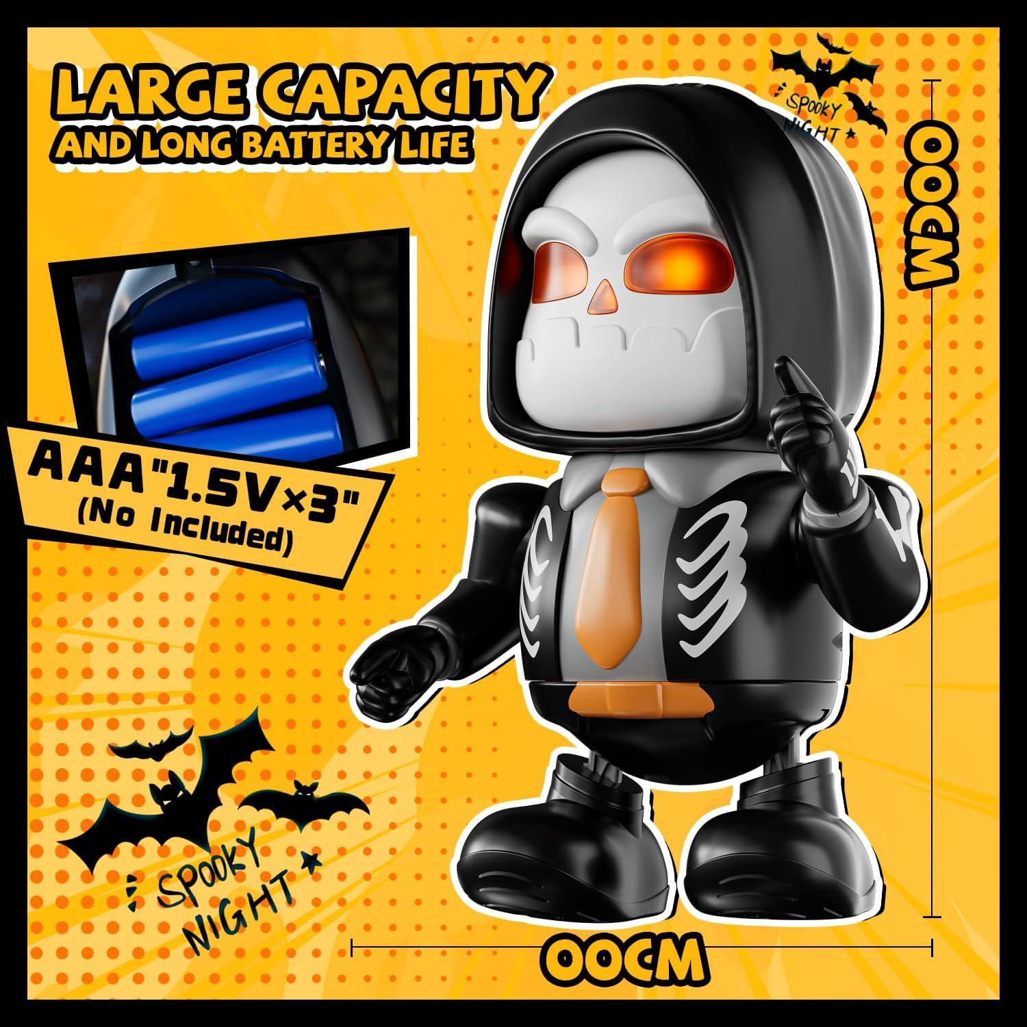 Robot Esqueleto de Halloween MOBI ONE para Niños 3+ Años