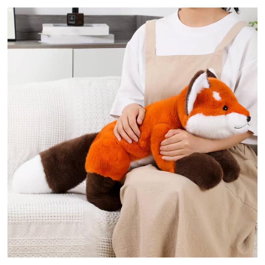 Almohada de Zorro de Peluche Labauxite 30 cm Suave Kawaii