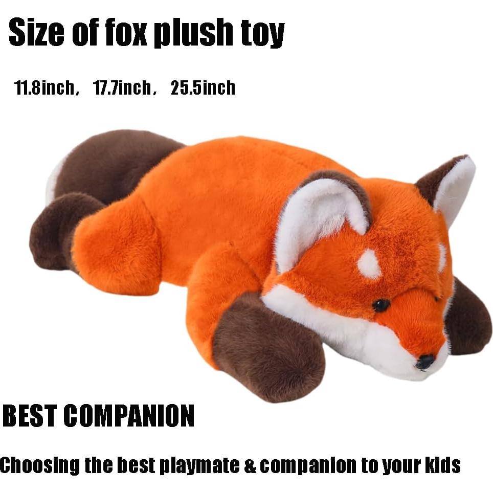 Almohada de Zorro de Peluche Labauxite 30 cm Suave Kawaii