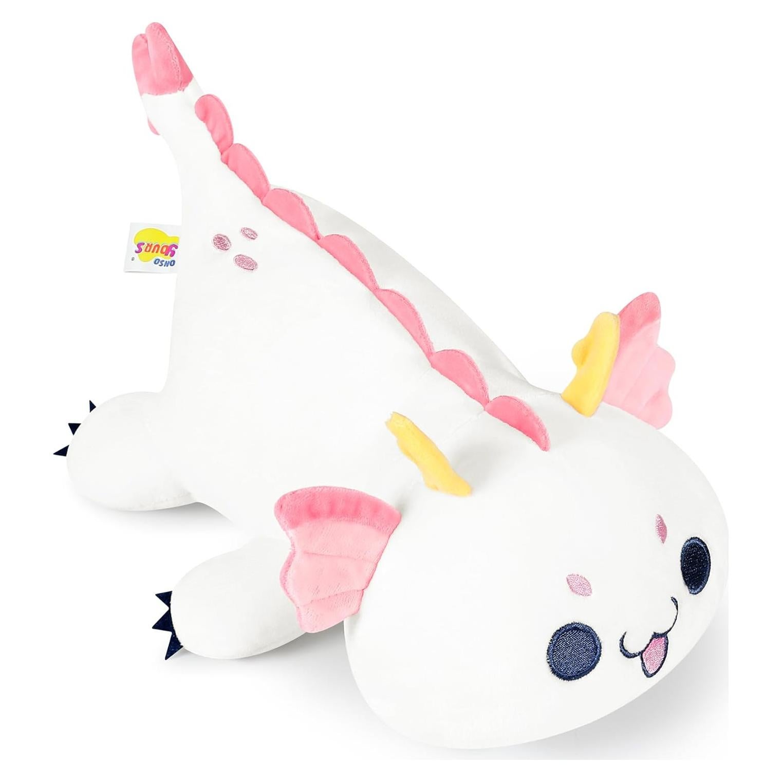 Juguete de Peluche Dragón Blanco Onsoyours 25.4 cm Suave