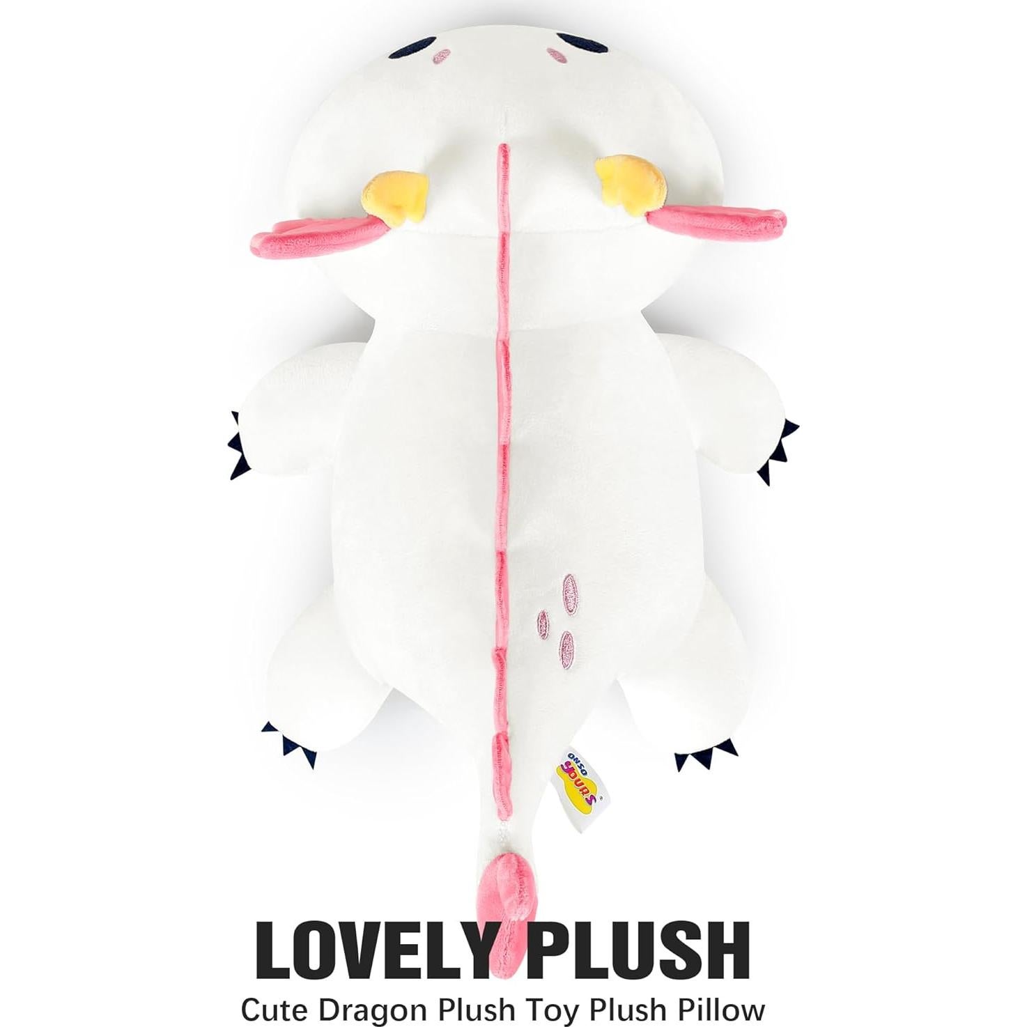 Juguete de Peluche Dragón Blanco Onsoyours 25.4 cm Suave