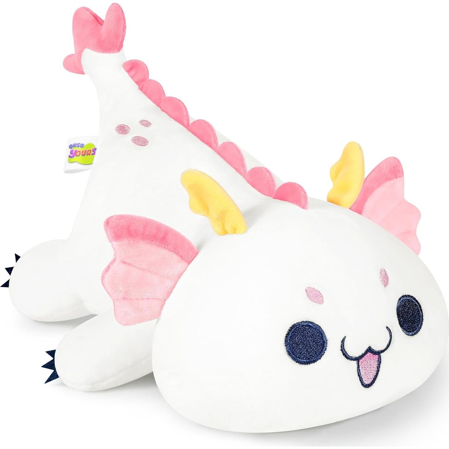 Juguete de Peluche Dragón Blanco Onsoyours 25.4 cm Suave