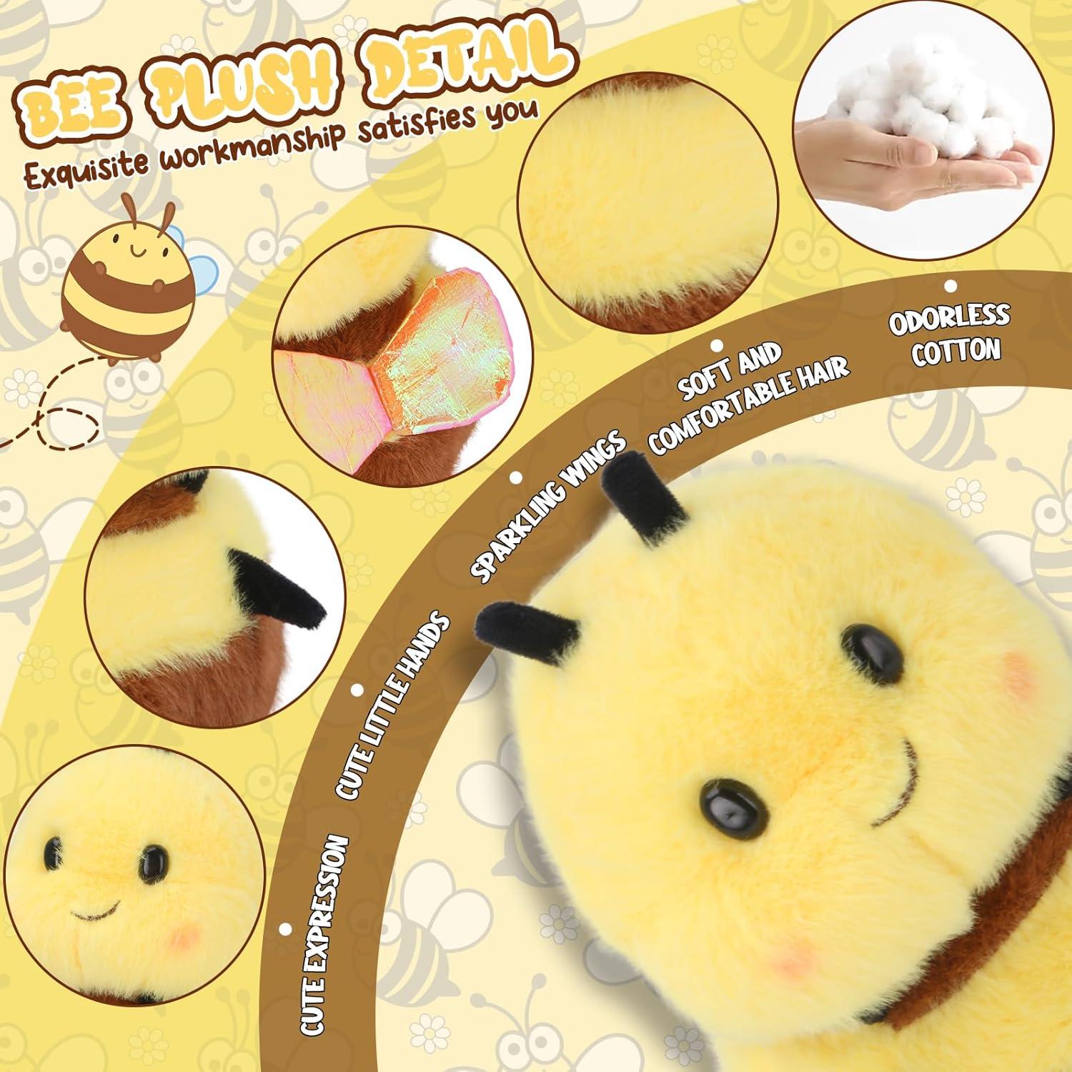 Peluche Abeja Sonriente 20 cm - Juguete de Felpa Suave