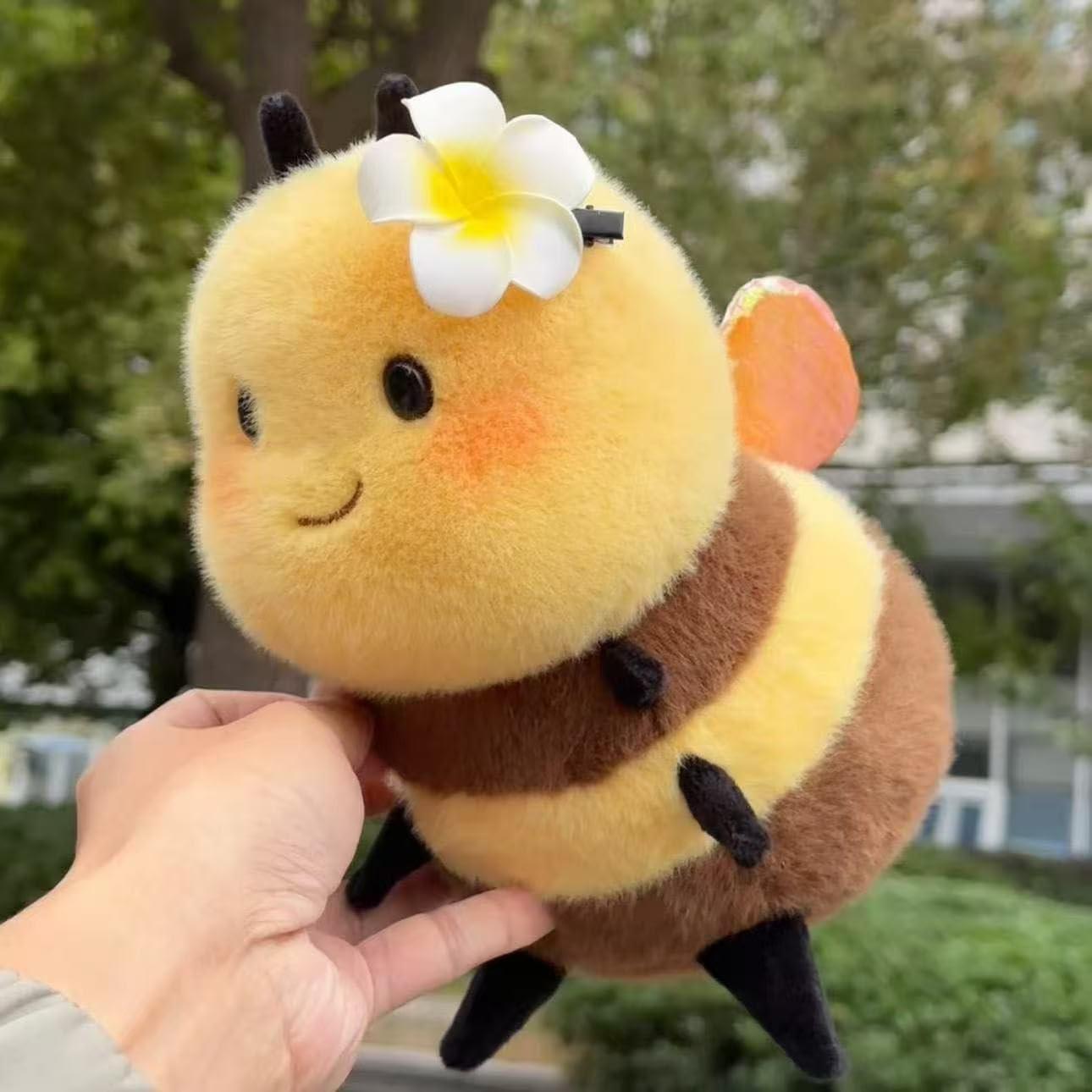 Peluche Abeja Sonriente 20 cm - Juguete de Felpa Suave